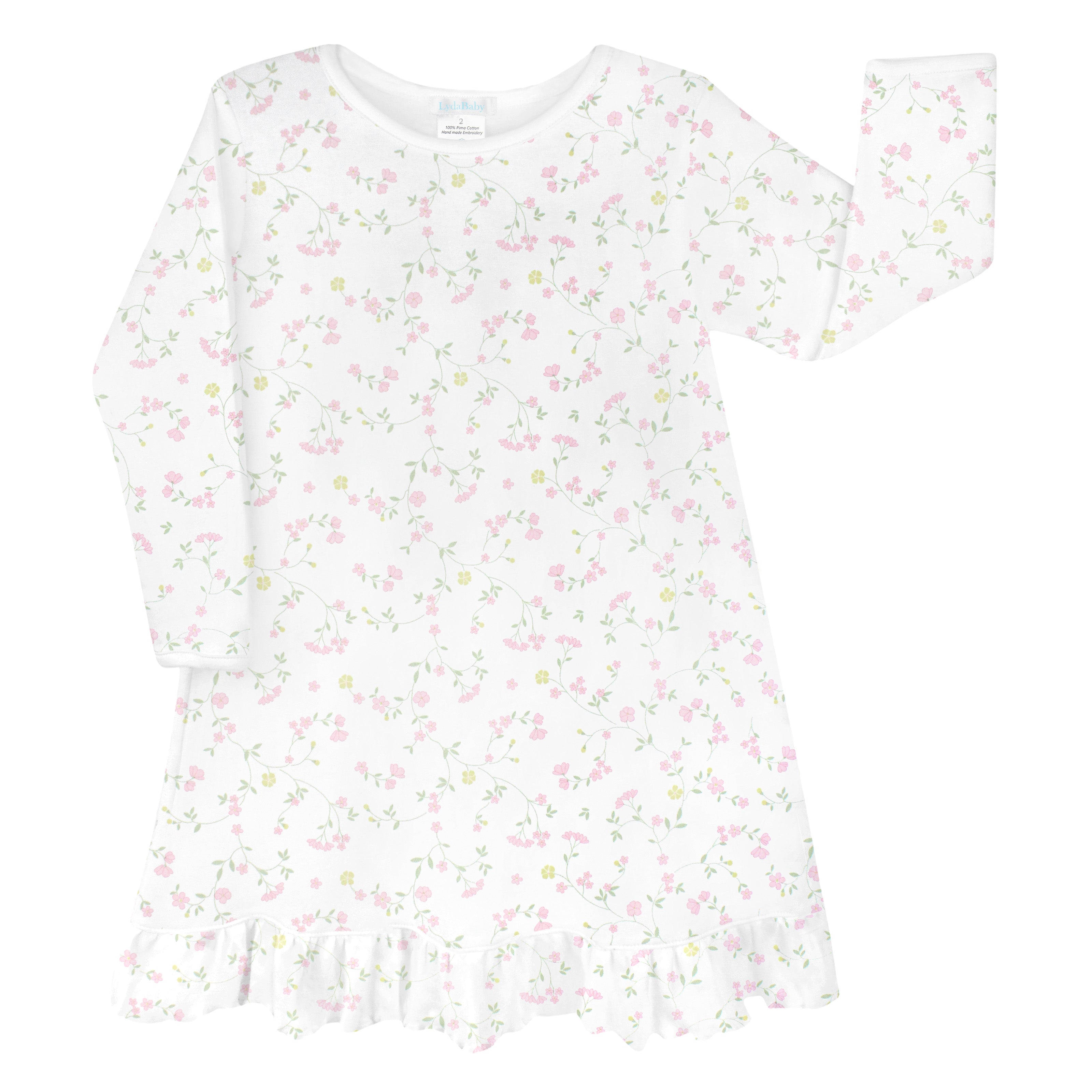 PIMA COTTON Magnolia Flowers Printed Dress