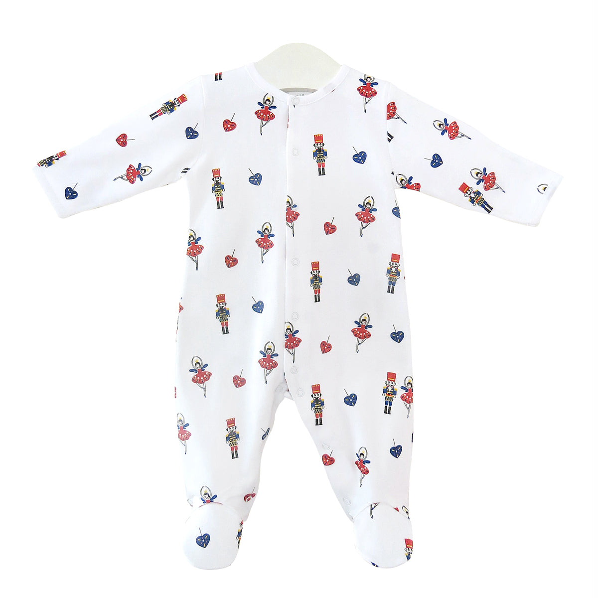 PIMA COTTON Nutcrakers and Ballerinas Printed Footie