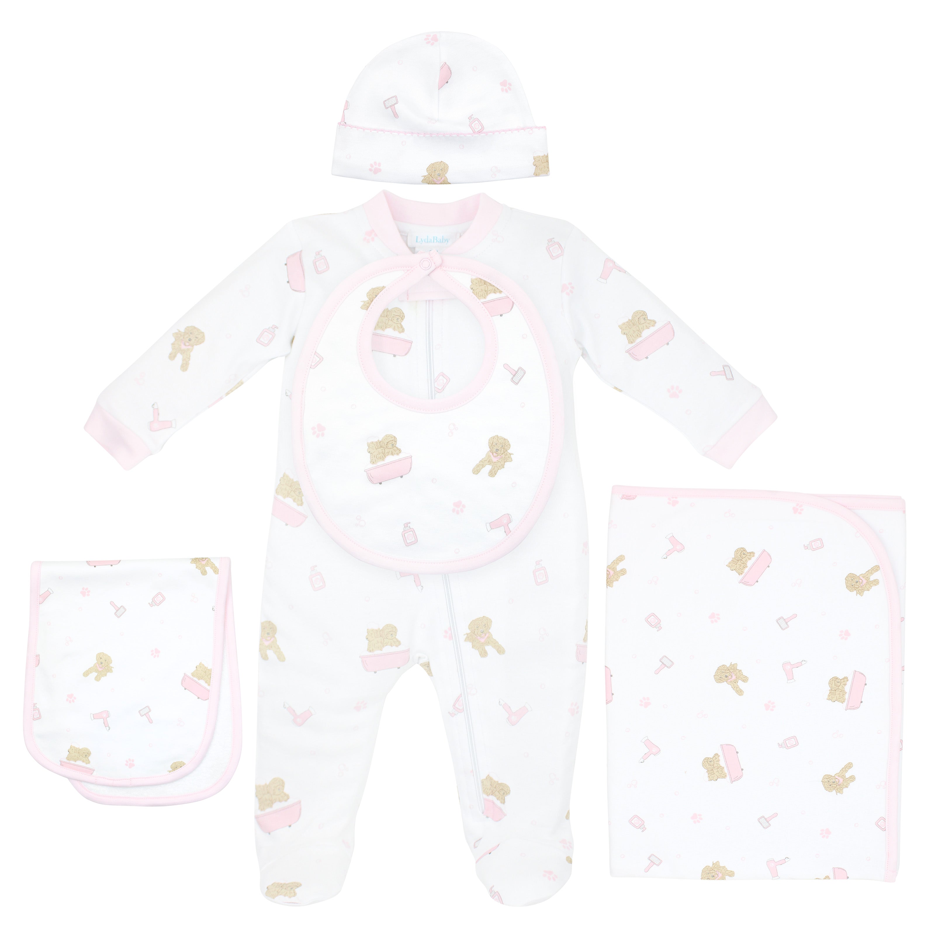 PIMA COTTON Pet Spa Printed Set 5 Pieces GIRL