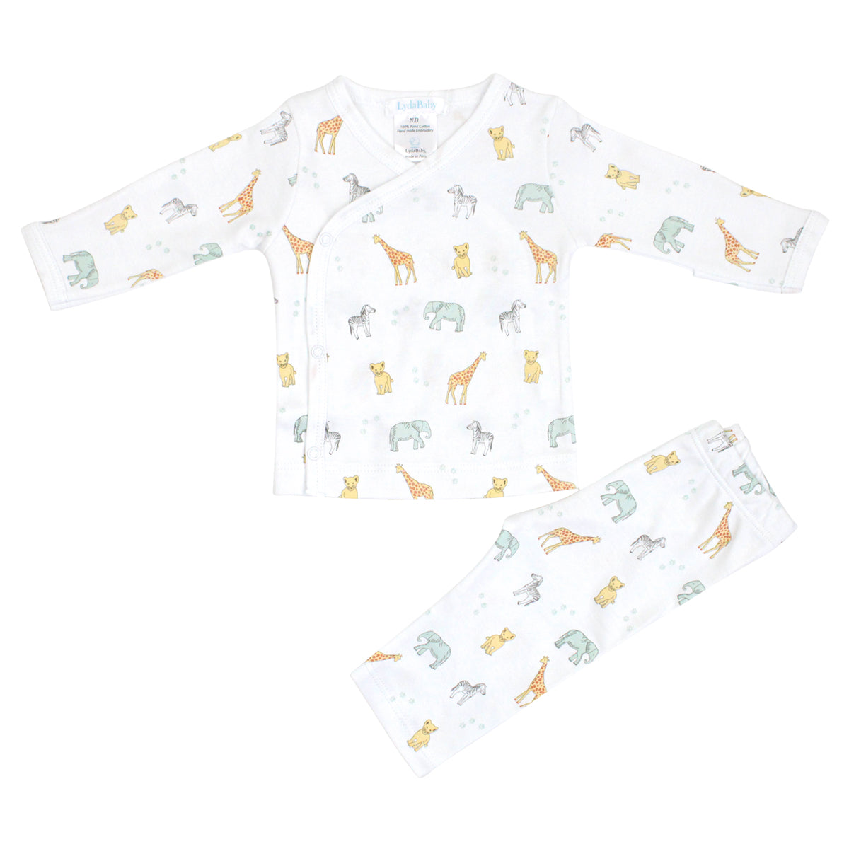 PIMA COTTON SAFARI ANIMALS SET 2 PIECES UNISEX
