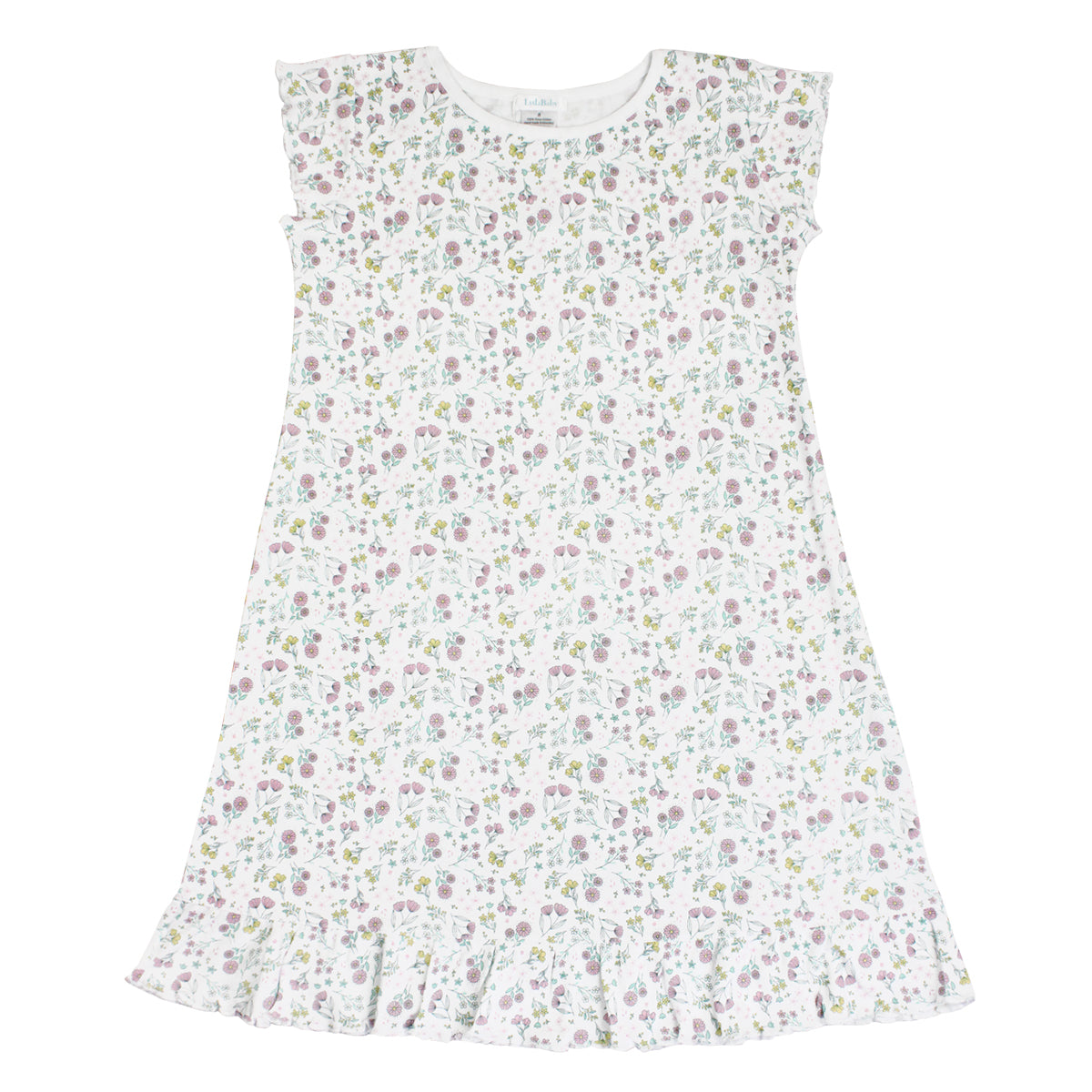 PIMA COTTON SPRING BLOSSOMS PRINTED DRESS