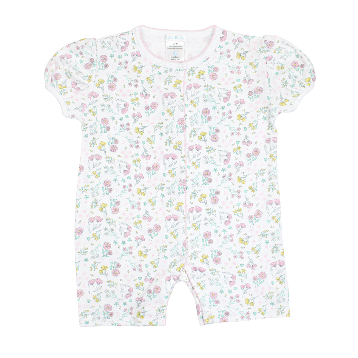 PIMA COTTON  SPRING BLOSSOMS ROMPER