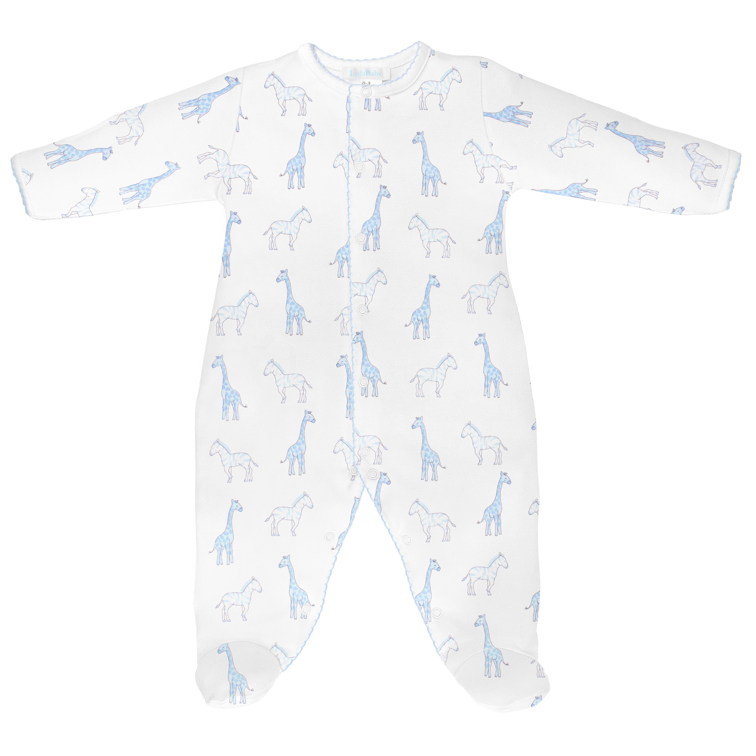 PIMA COTTON Safari Baby Printed Footie