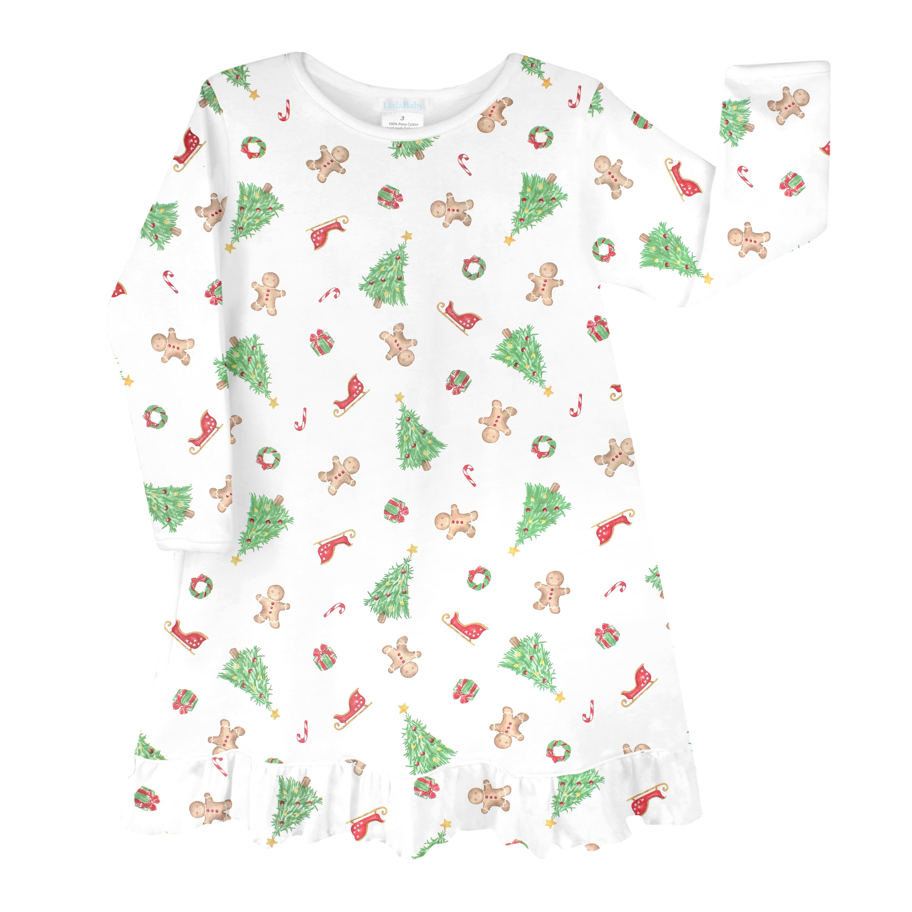 PIMA COTTON Santa is Here Printed Dress