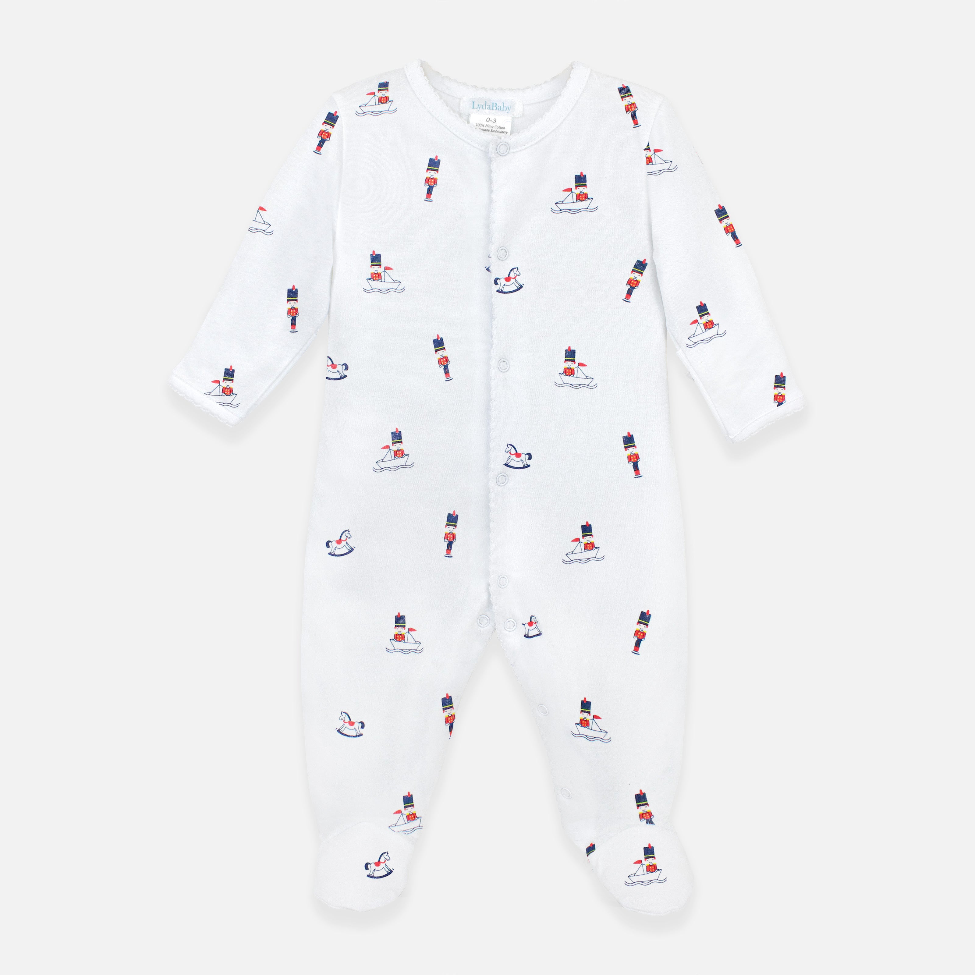 PIMA COTTON Tin Soldier Printed Footie