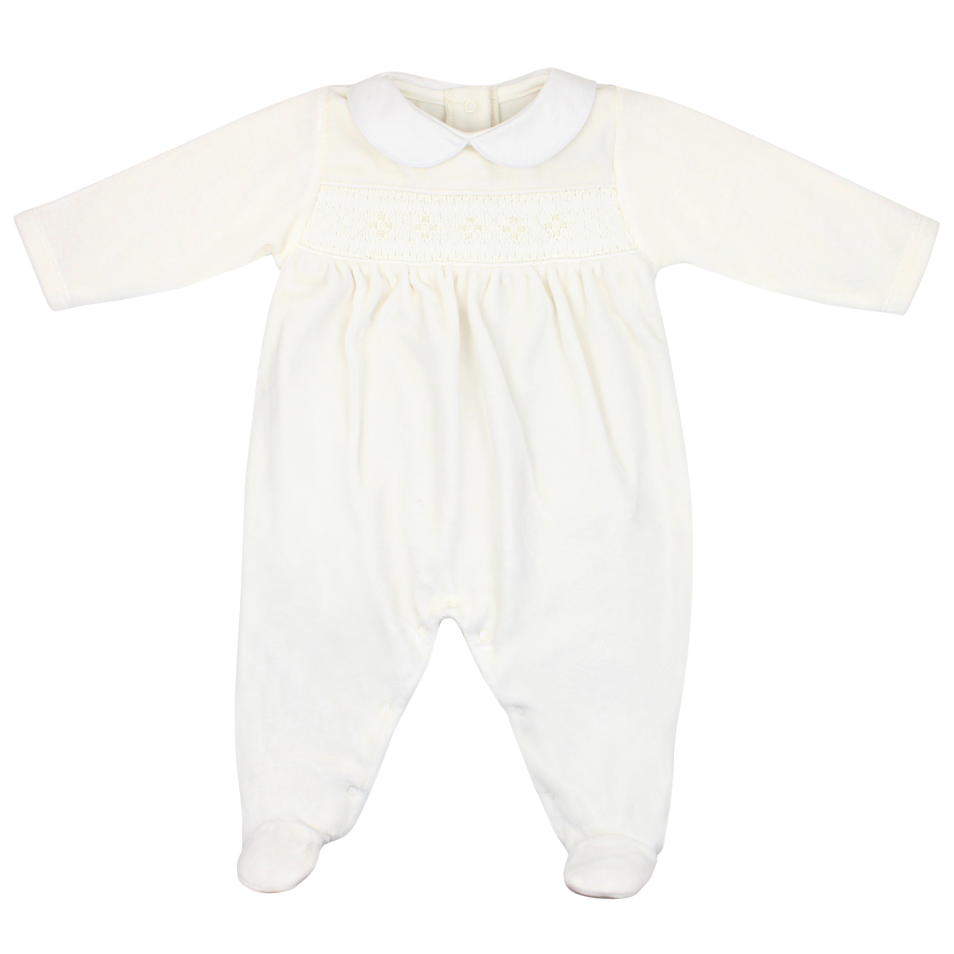 Smock Velour Collection Footie | Baby Unisex
