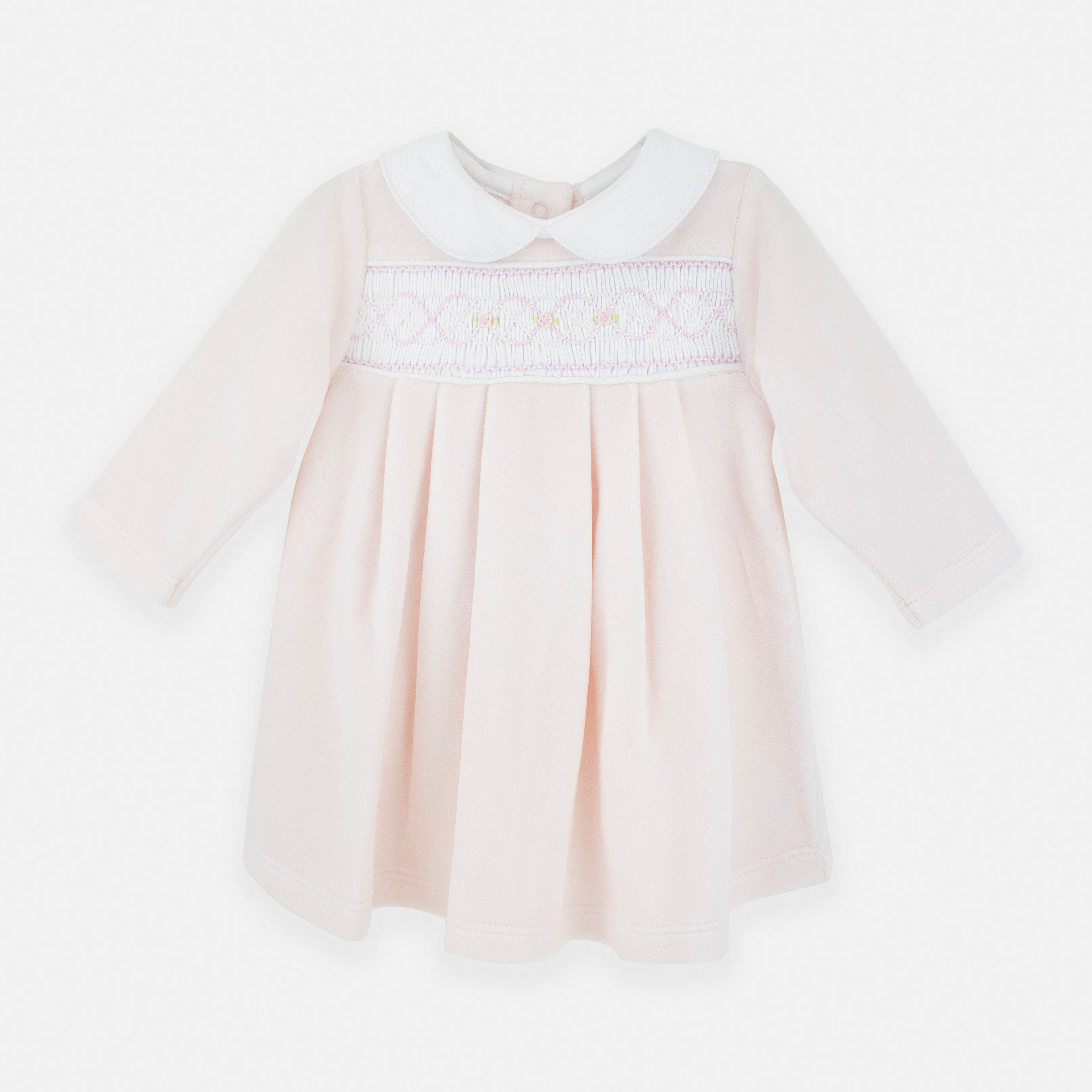 Smock Velour Collection Dress  | Baby Girl