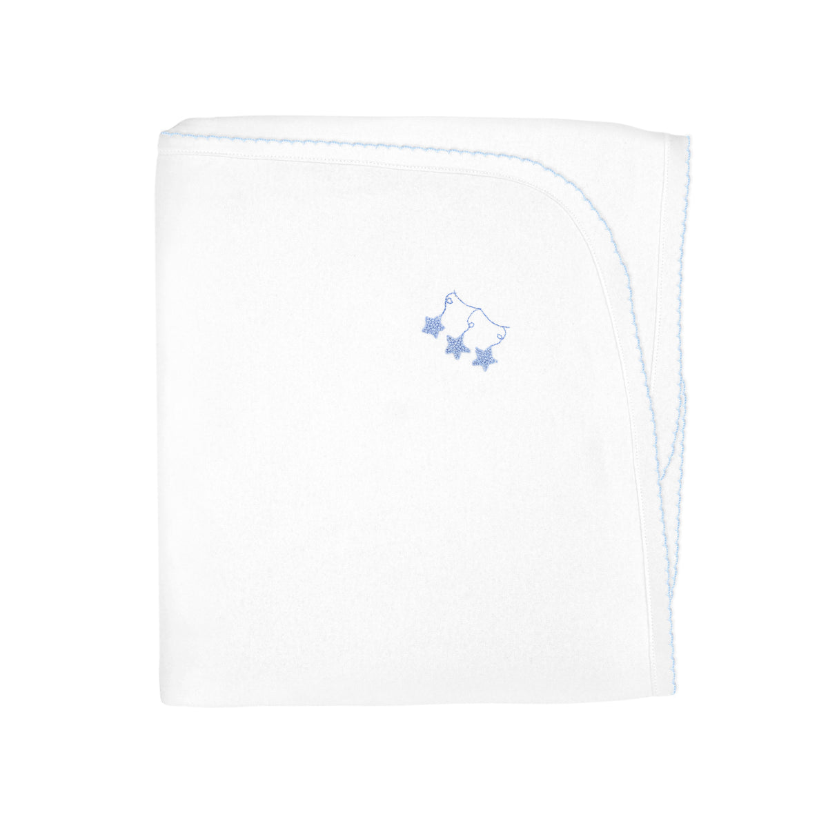 Star Confetti Embroidery Blanket | Baby Boy