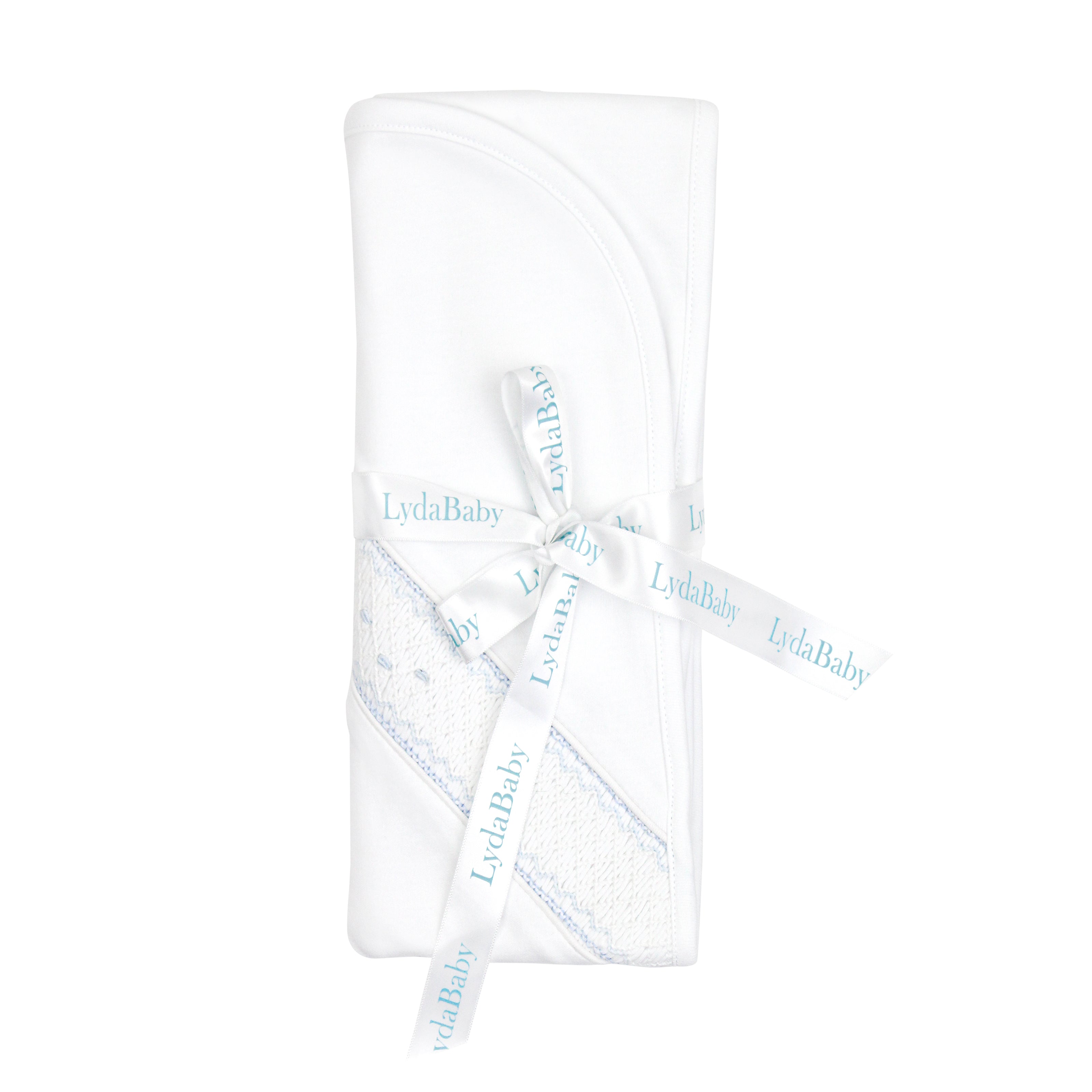 Smock Light Blue Seeds Embroidery Blanket | Baby Boy