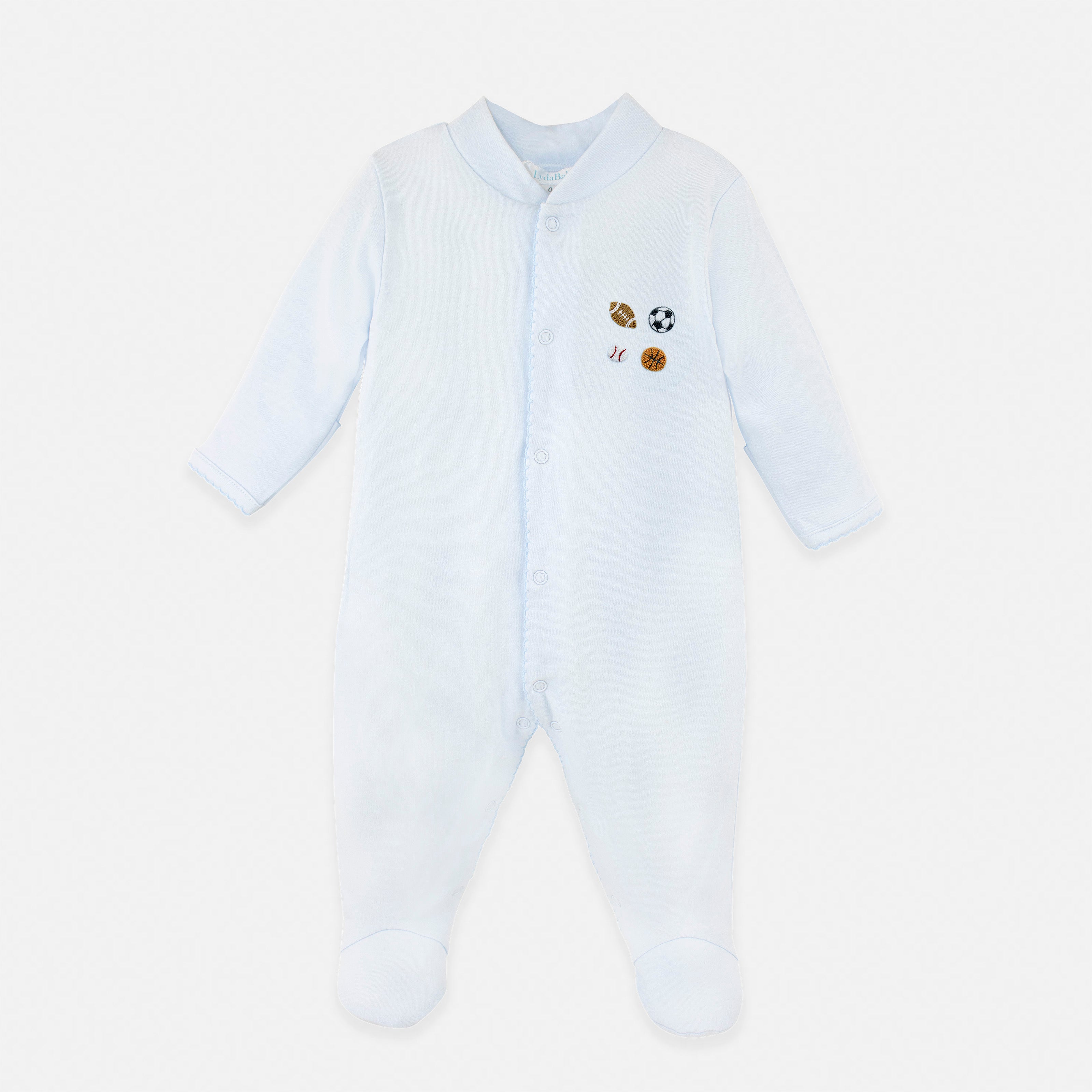 All Star Sports Embroidery Footie | Baby Boy