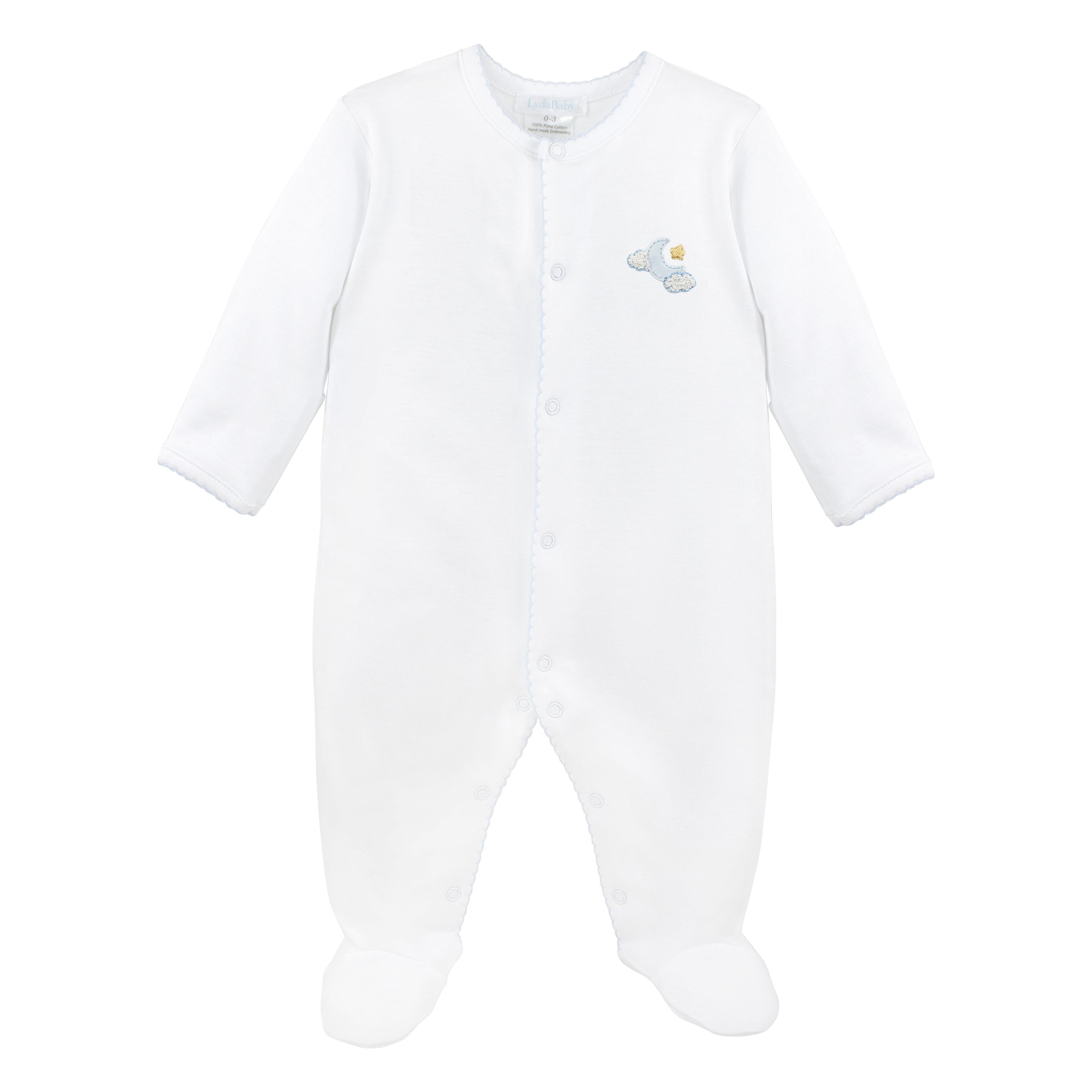 Sweet Dreams Embroidey Footie | Baby Boy
