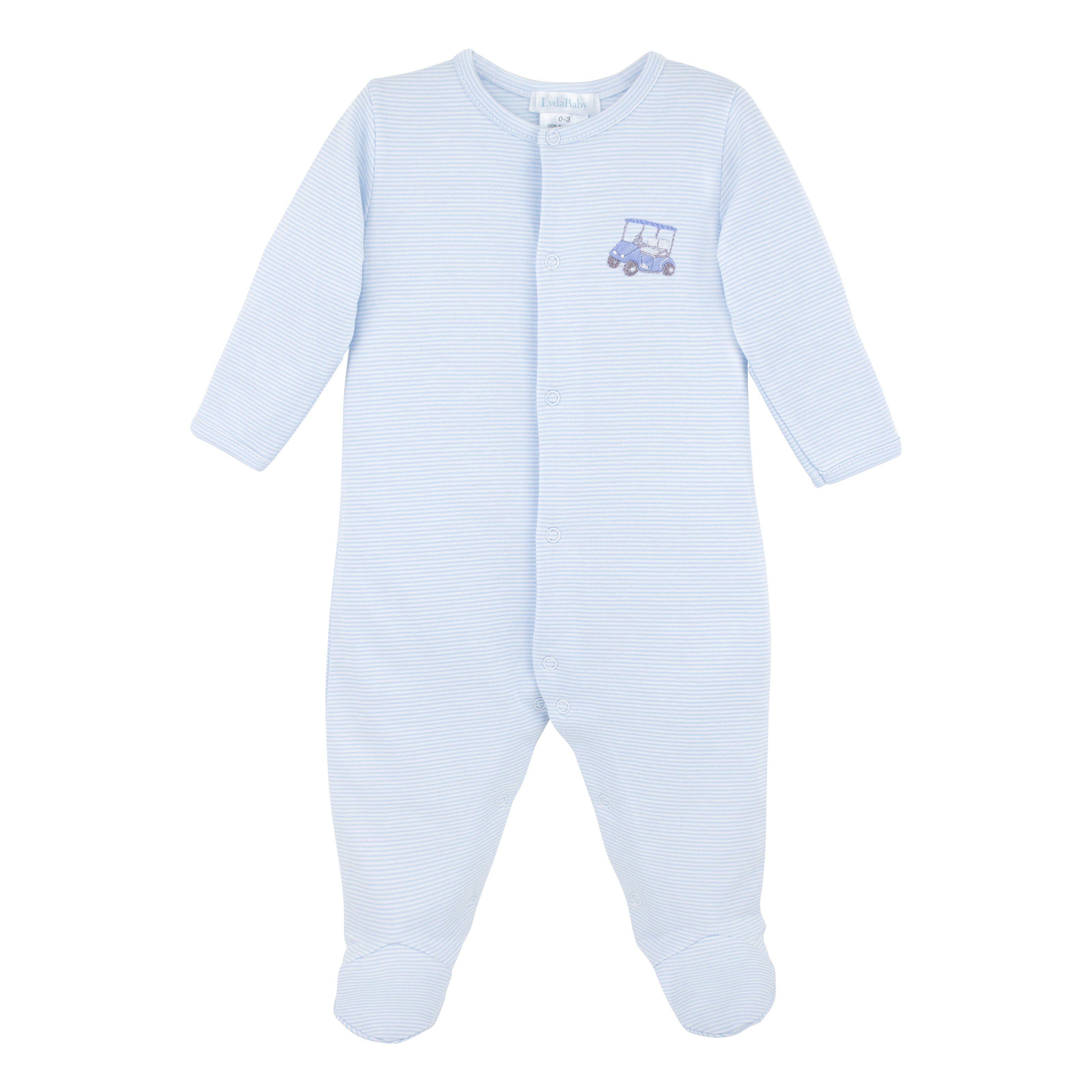 Golf Game Embroidery Footie | Baby Boy