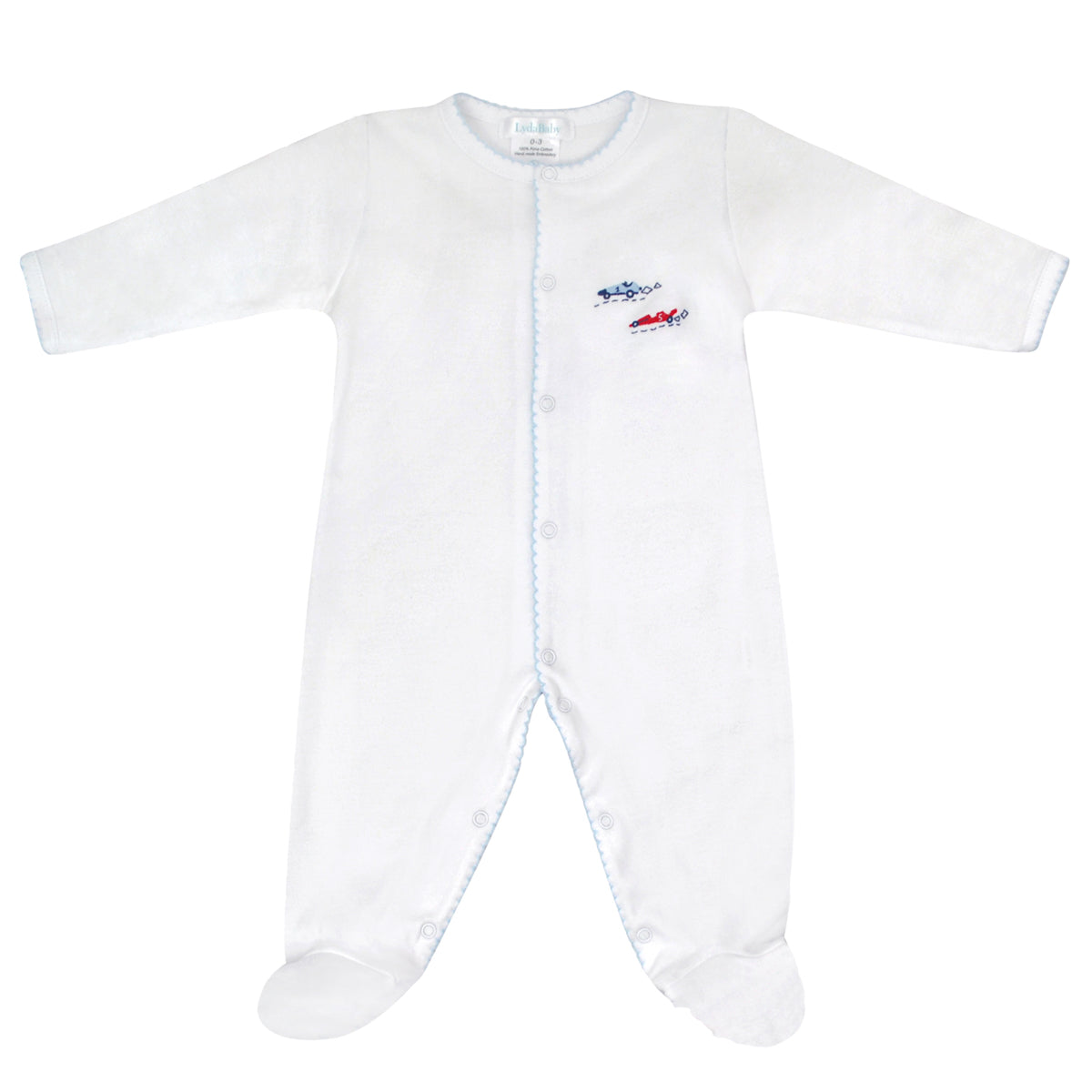Racers Embroidery Footie | Baby Boy