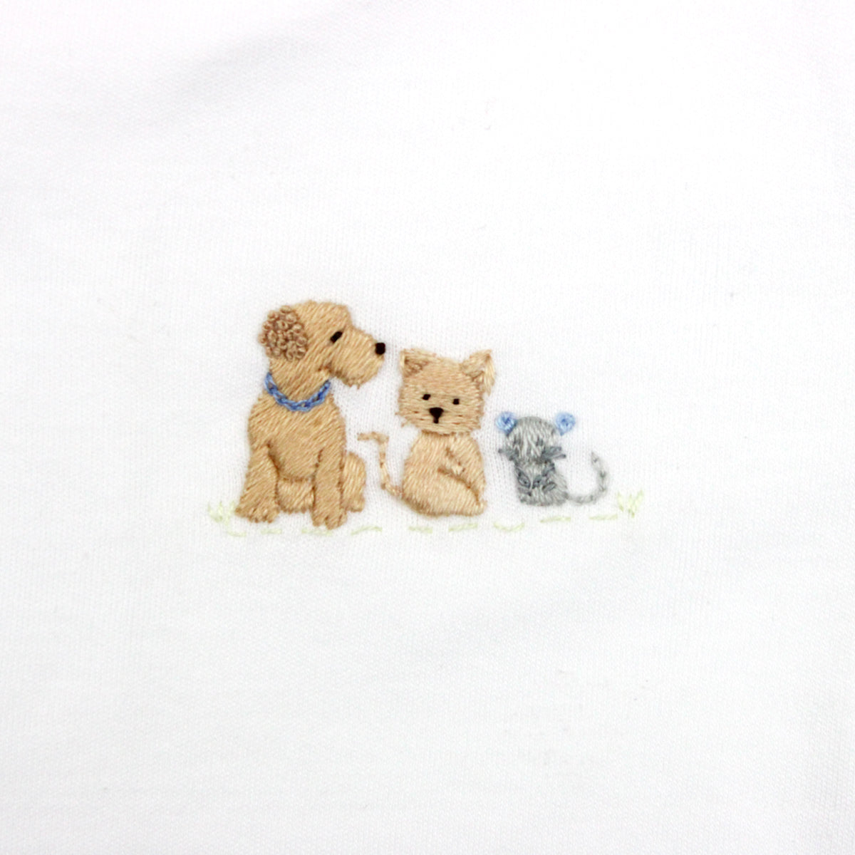 Cute Pets Embroidery Romper | Baby Boy