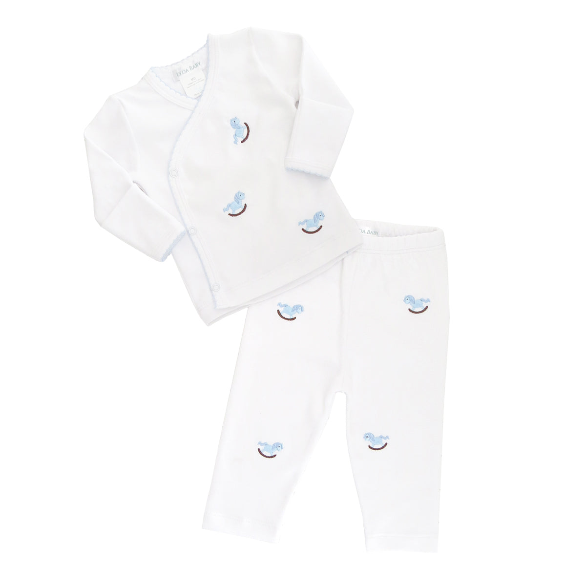 Woodhorse Embroidery Set 4 Pieces | Baby Boy
