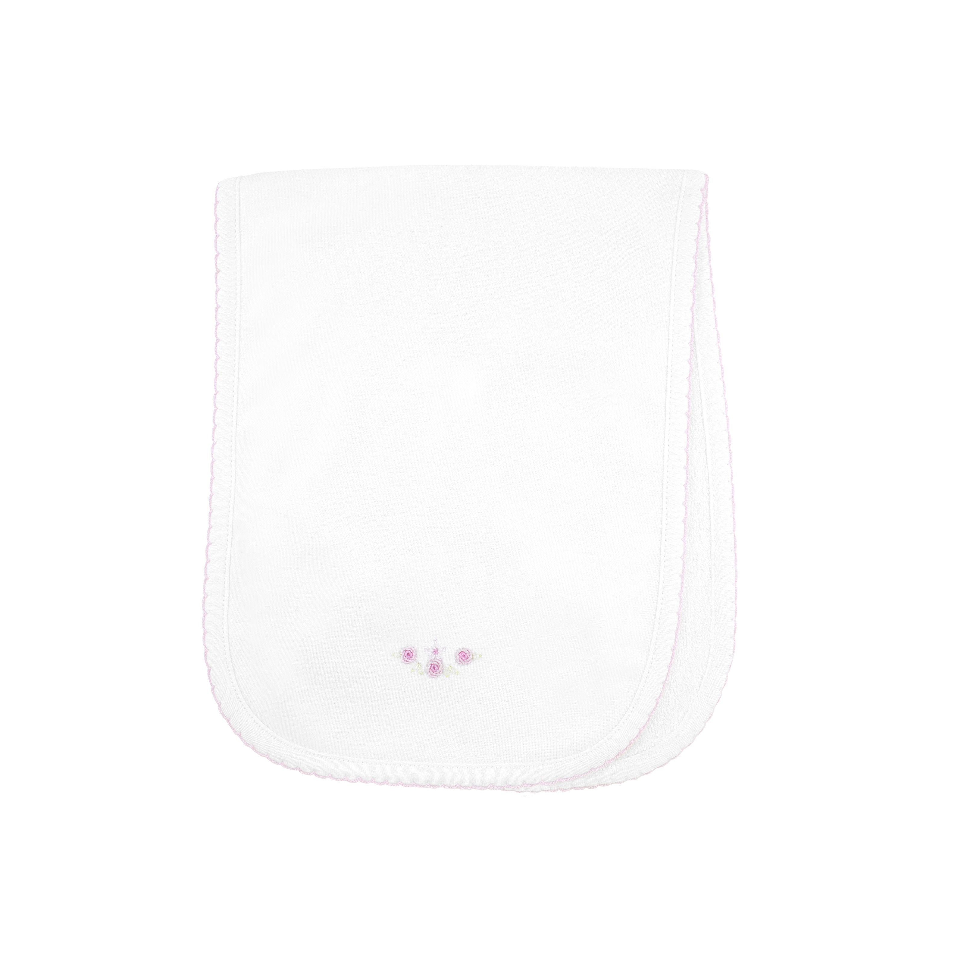 Sweet Flowers  Embroidery Burpie | Baby girl