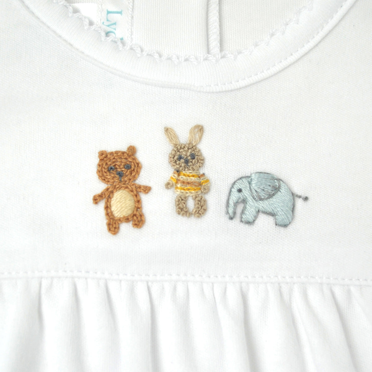 Baby Animal Toys Embroidery Footie | Baby Unisex