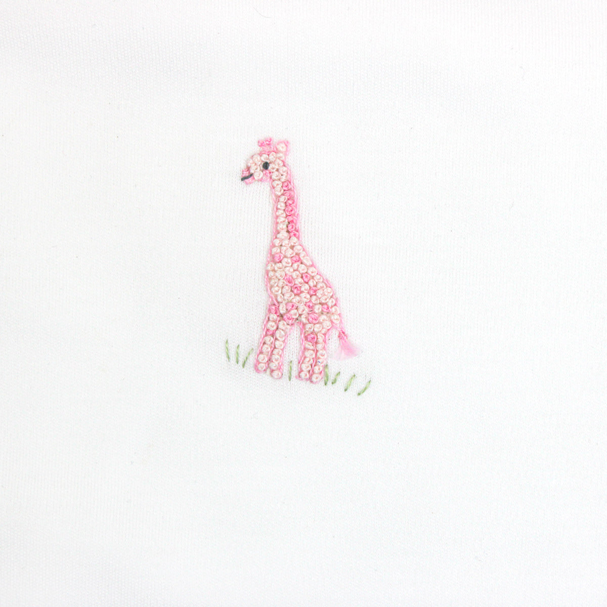 Safari Pink Animals Embroidery gown | Baby Girl