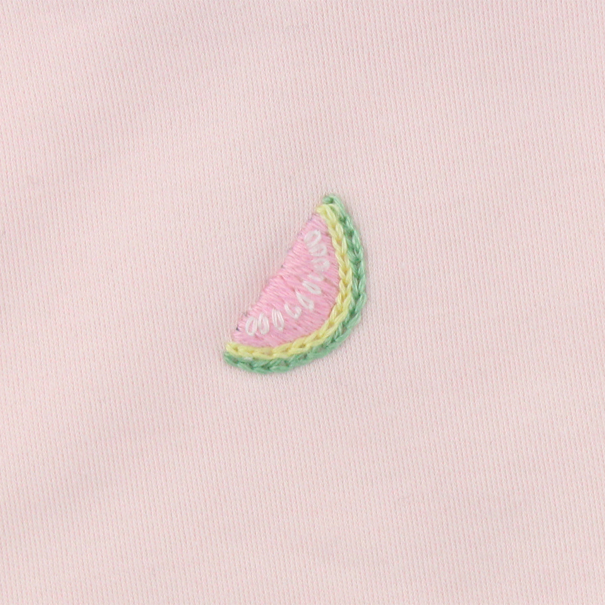 Summer Fruits Embroidery Bib | Baby Girl
