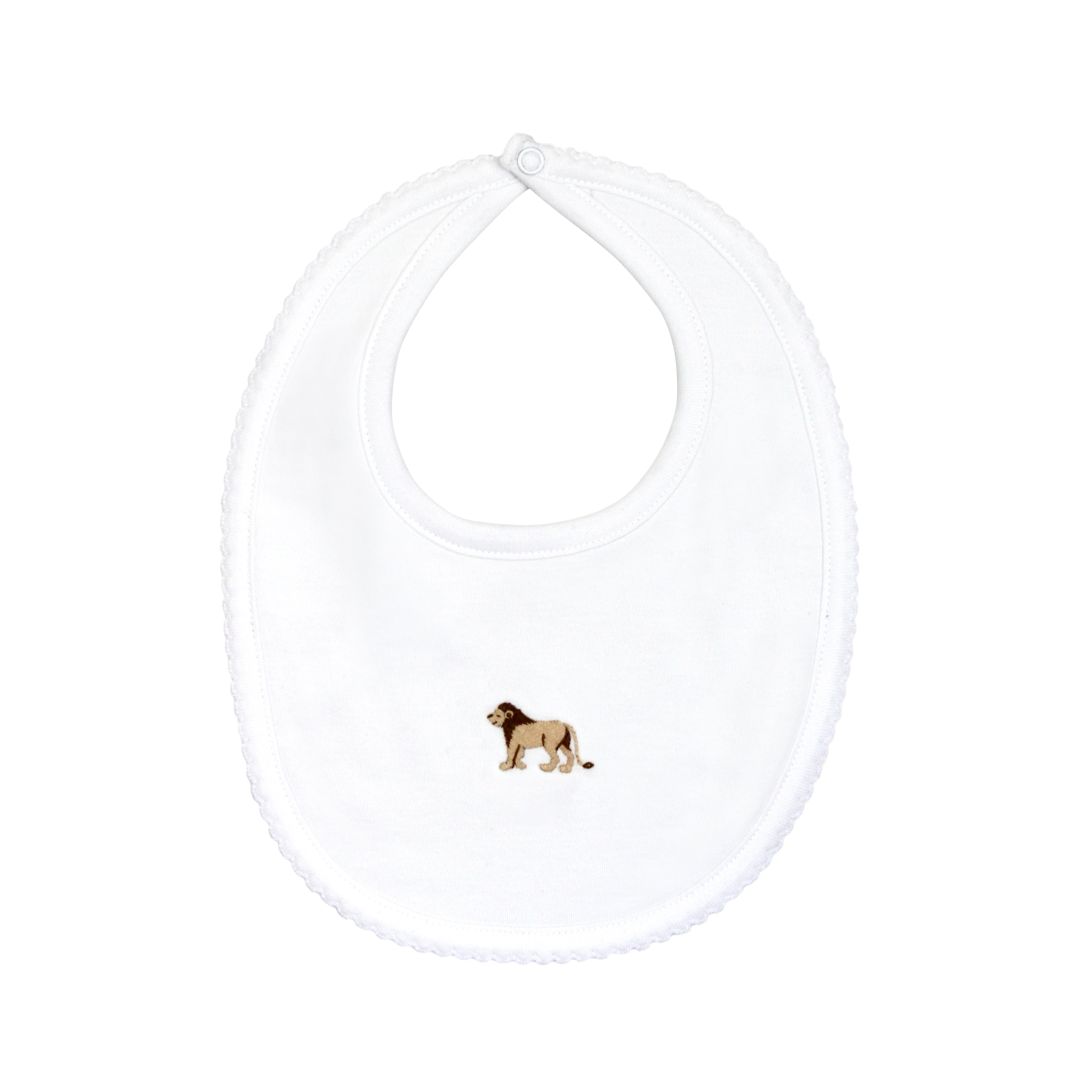 Animal Kingdom Embroidery Bib | Baby Unisex