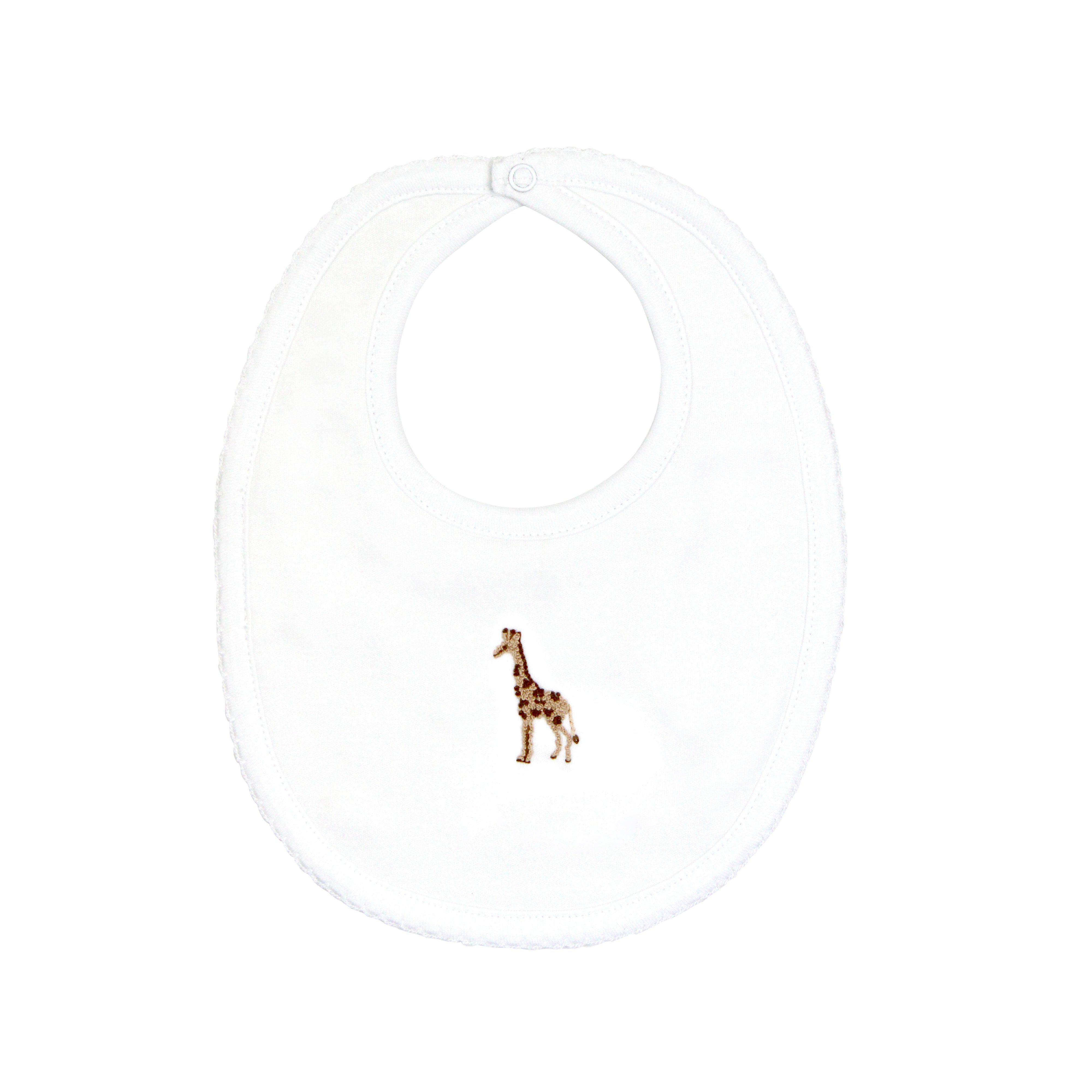 Animal Kingdom Embroidery Bib | Baby Unisex