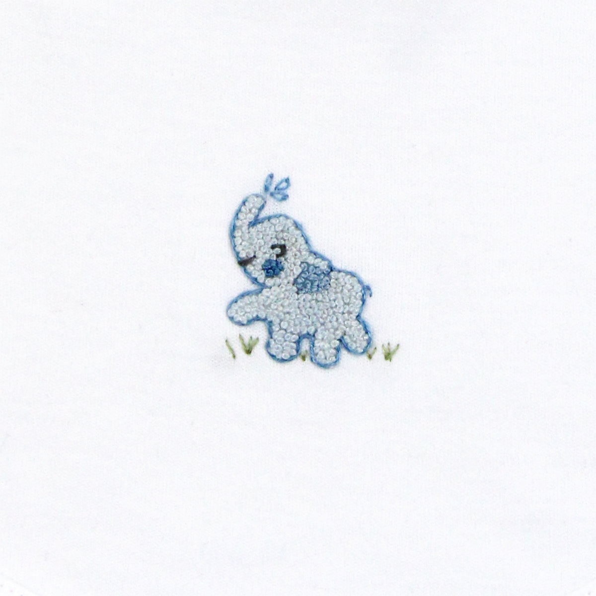 Baby Elephant Embroidery Bib | Baby Boy