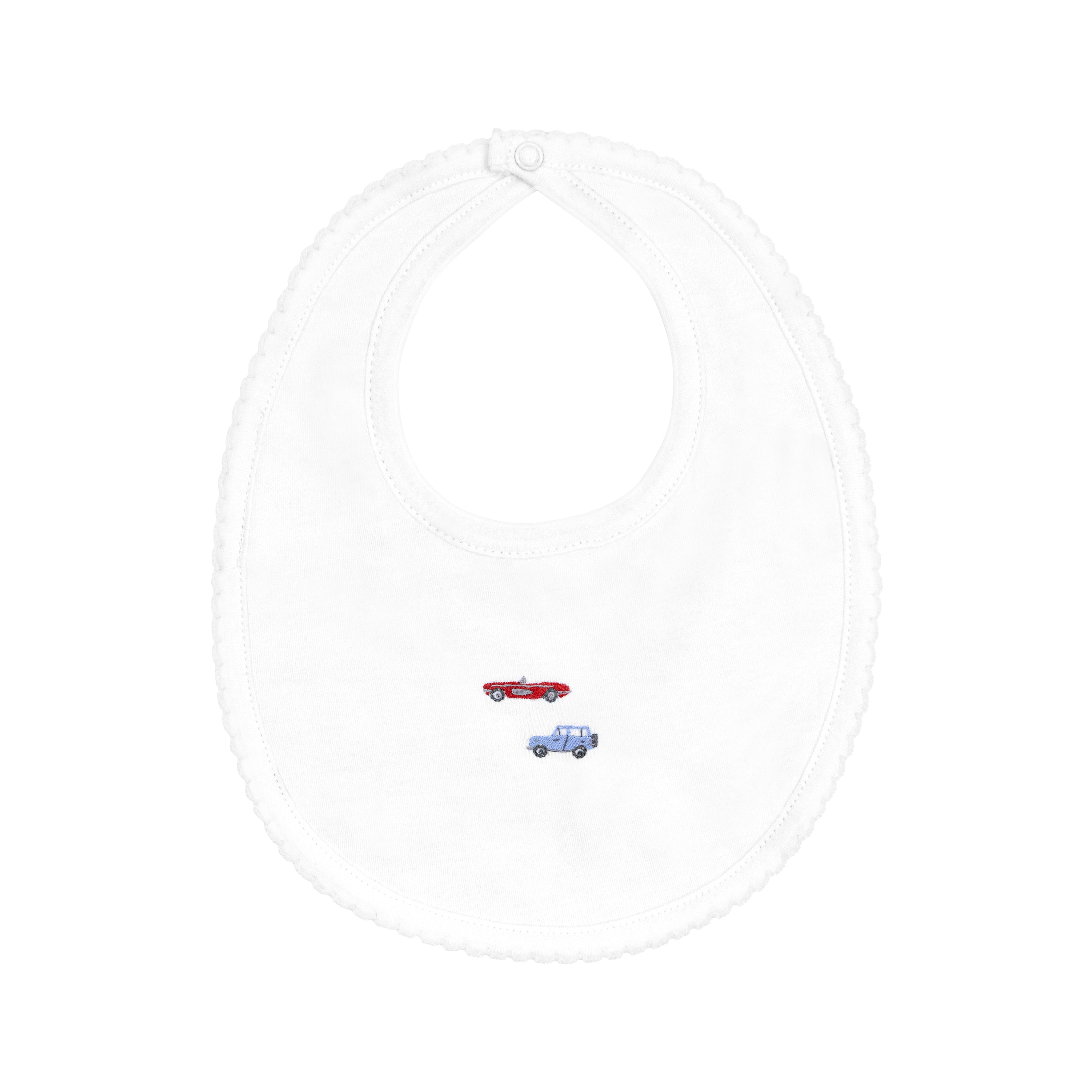 Summer Cars Embroidery Bib | Baby Boy