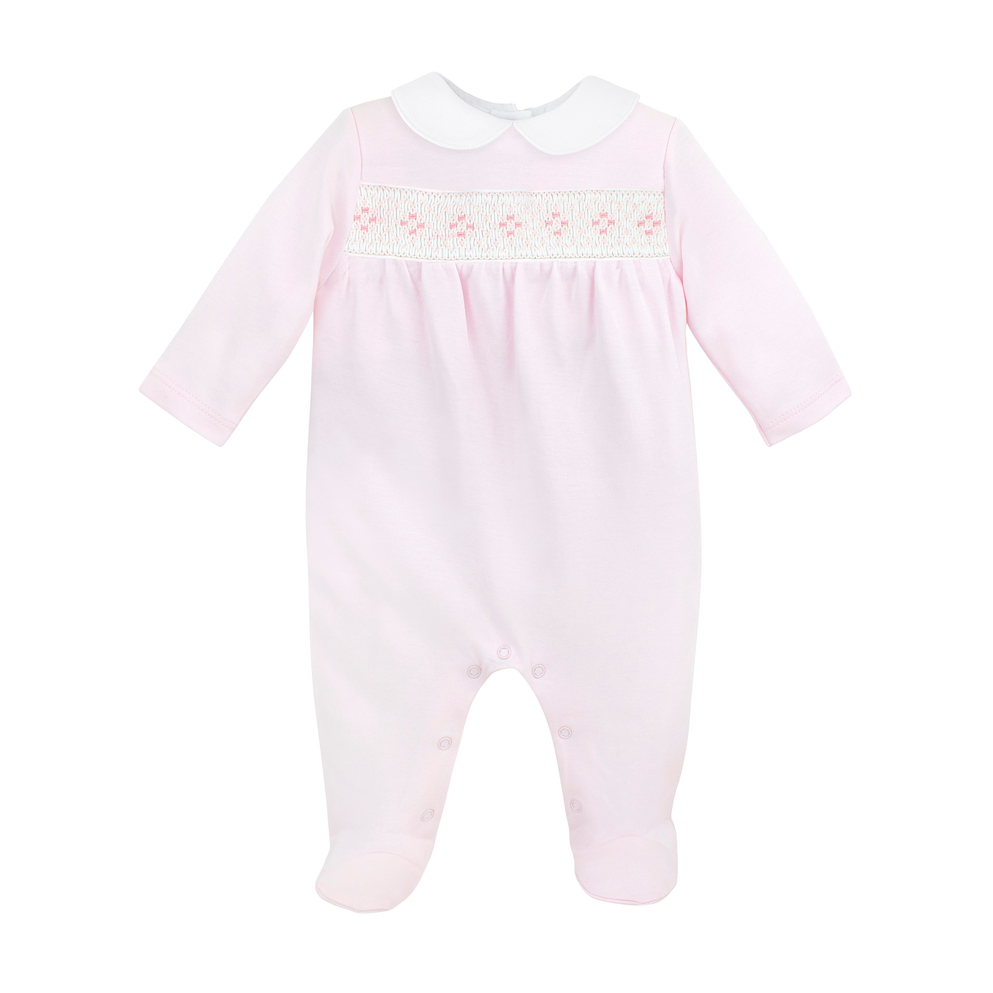 Collection Smock Embroidery Footie | Baby Girl