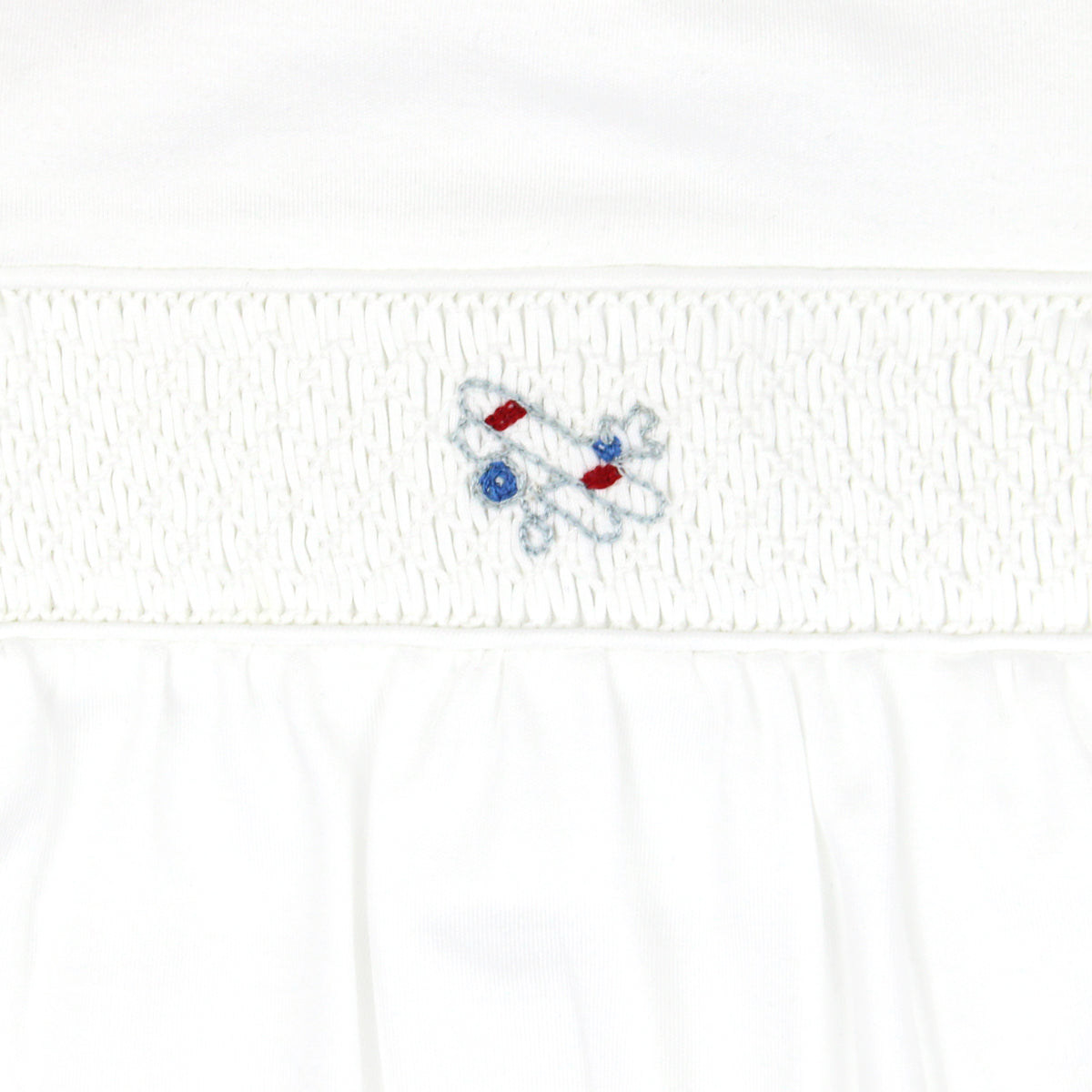 Airplane Embroidery Footie |  Baby Boy