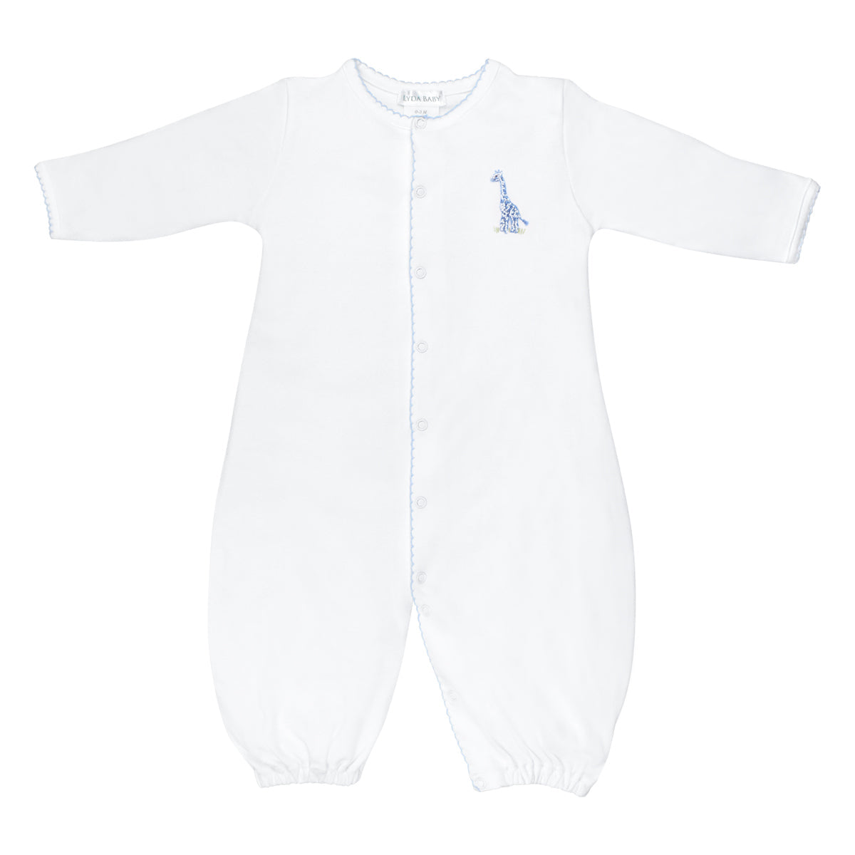 Safari Animals Embroidery  Footie | Baby Boy