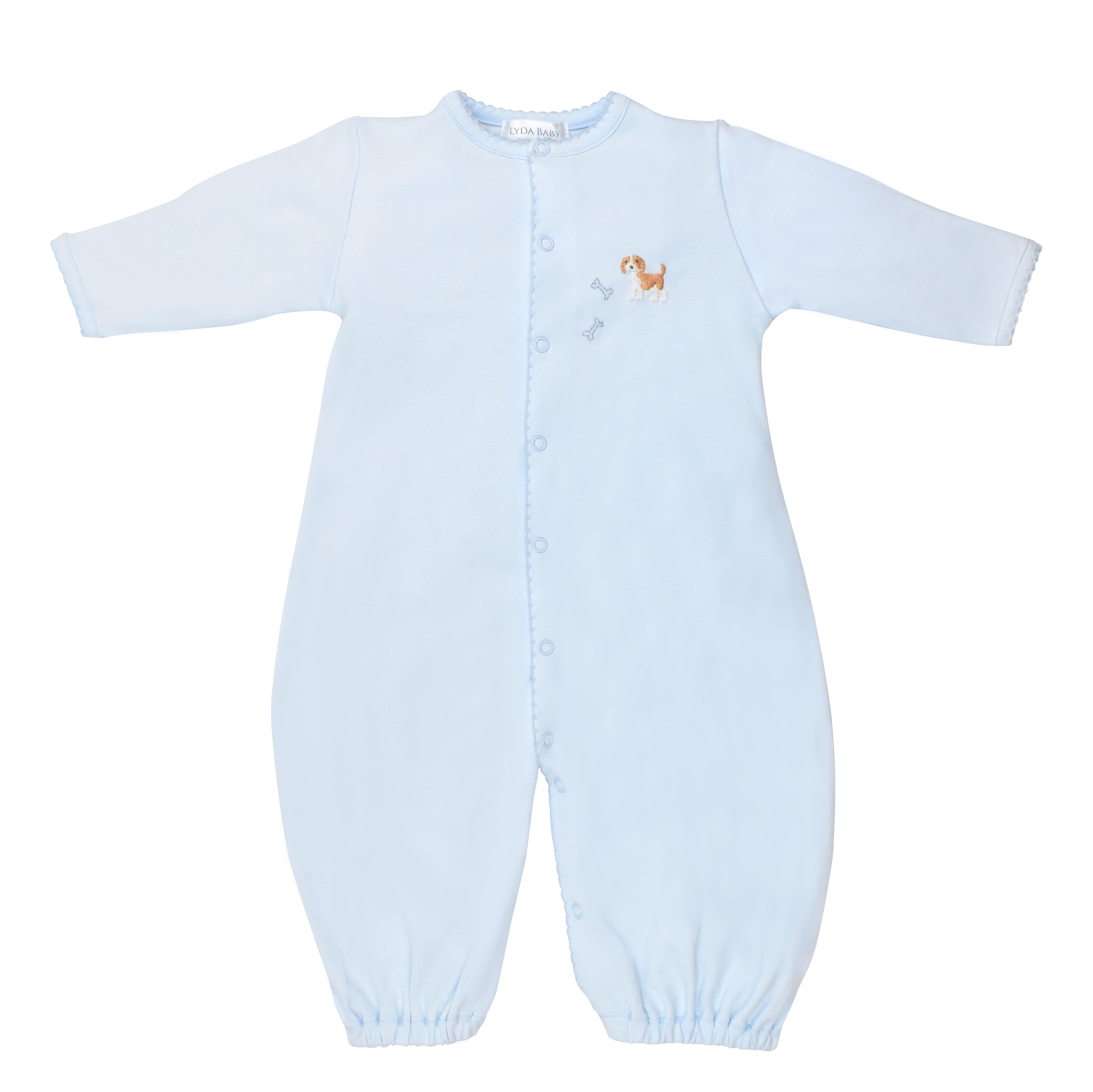 Cute Puppies Embroidery Set 2 Pieces | Baby Boy
