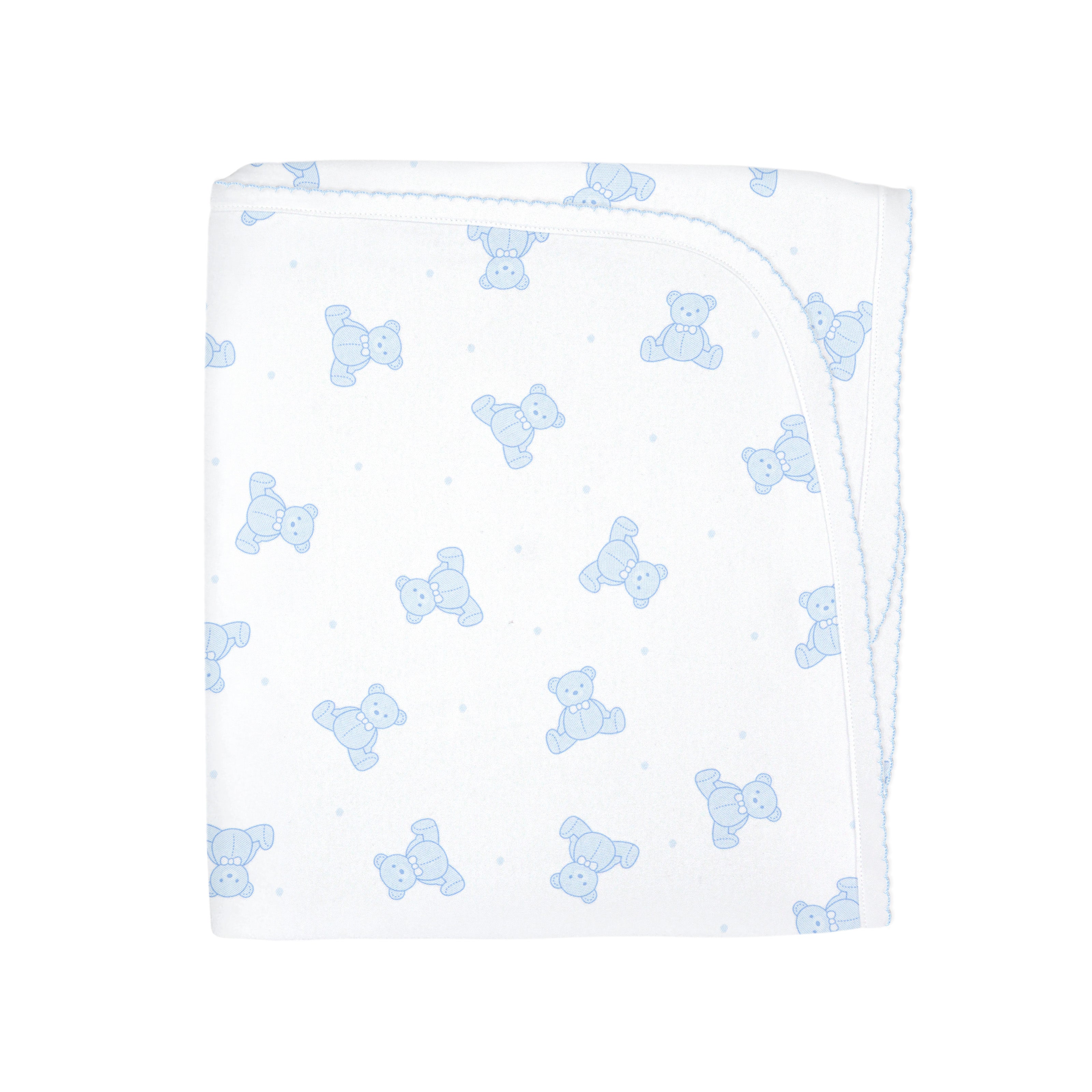 Teddy Bear Printed Blanket | Baby Boy
