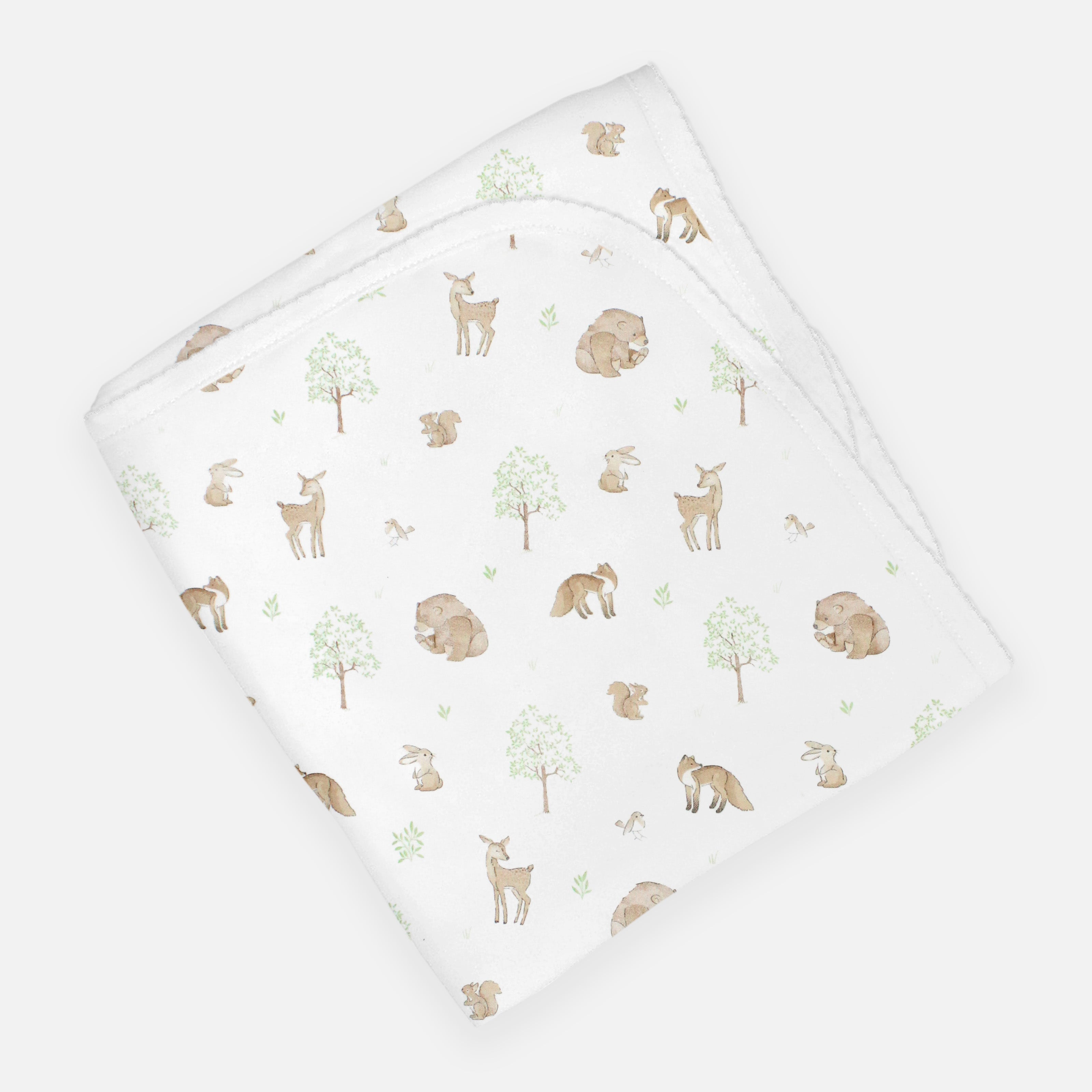 Woodland Friends Printed Blanket |  Baby Unisex