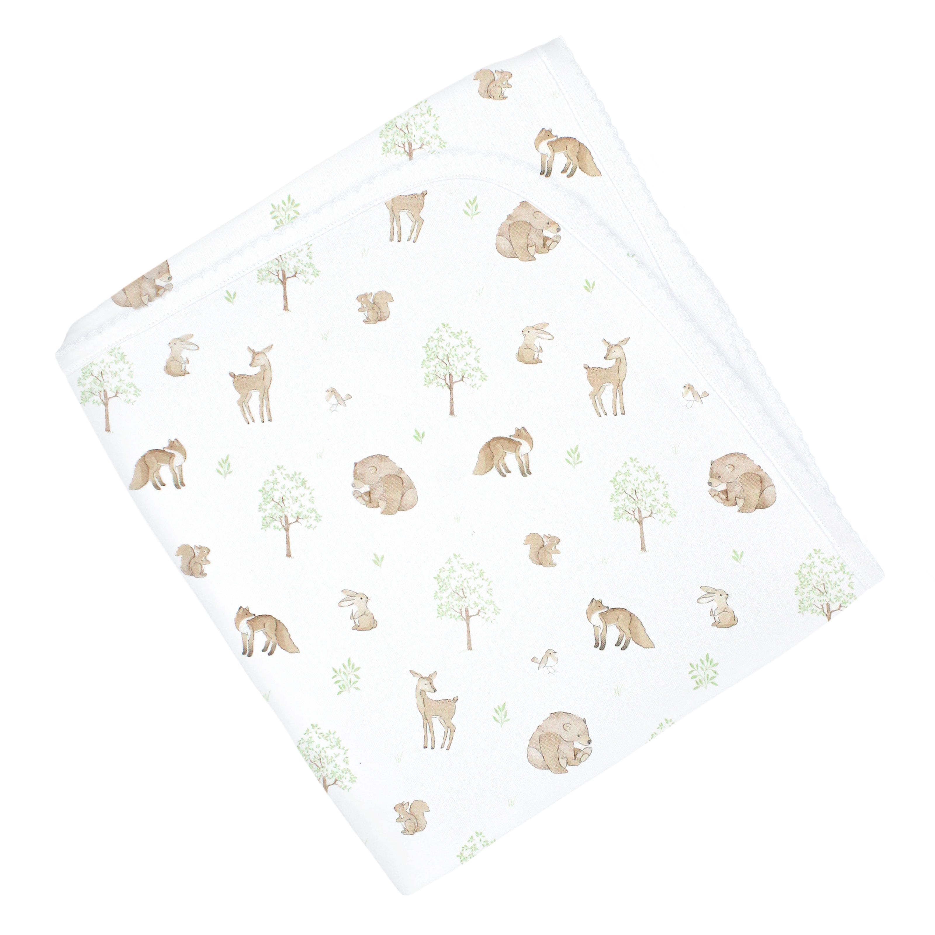 Woodland Friends Printed Blanket |  Baby Unisex