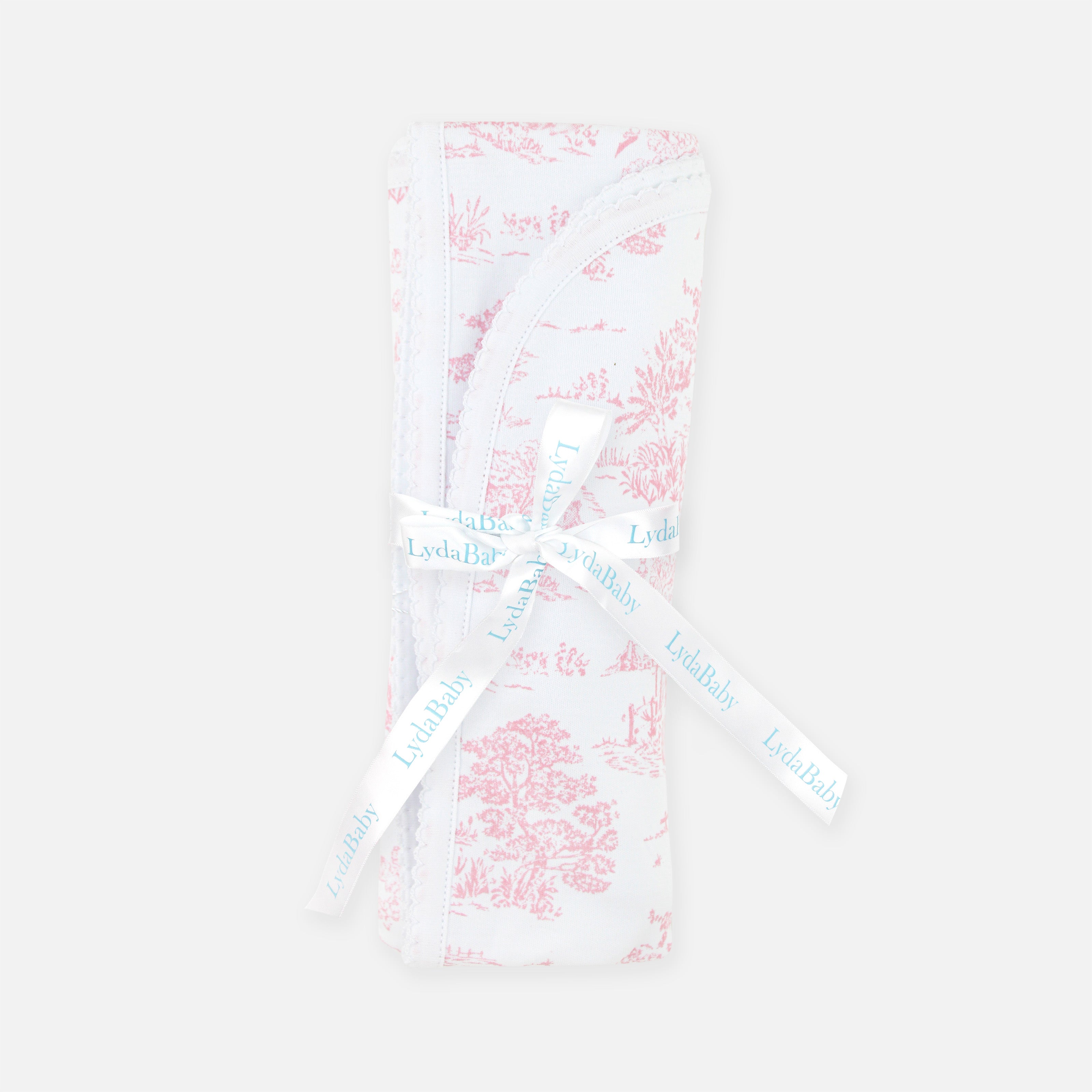 Toile de Jouy Printed Blanket |  Baby Girl