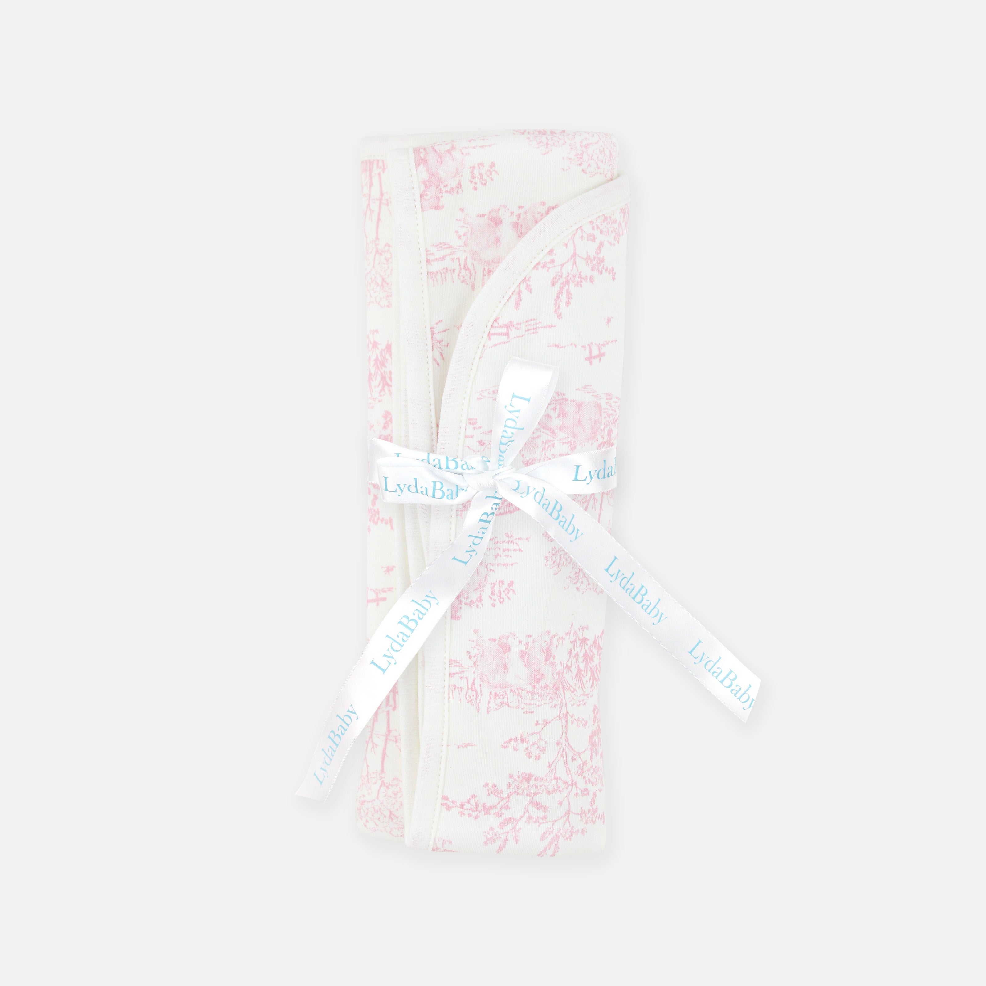 Toile de Jouy Printed Blanket |  Baby Girl