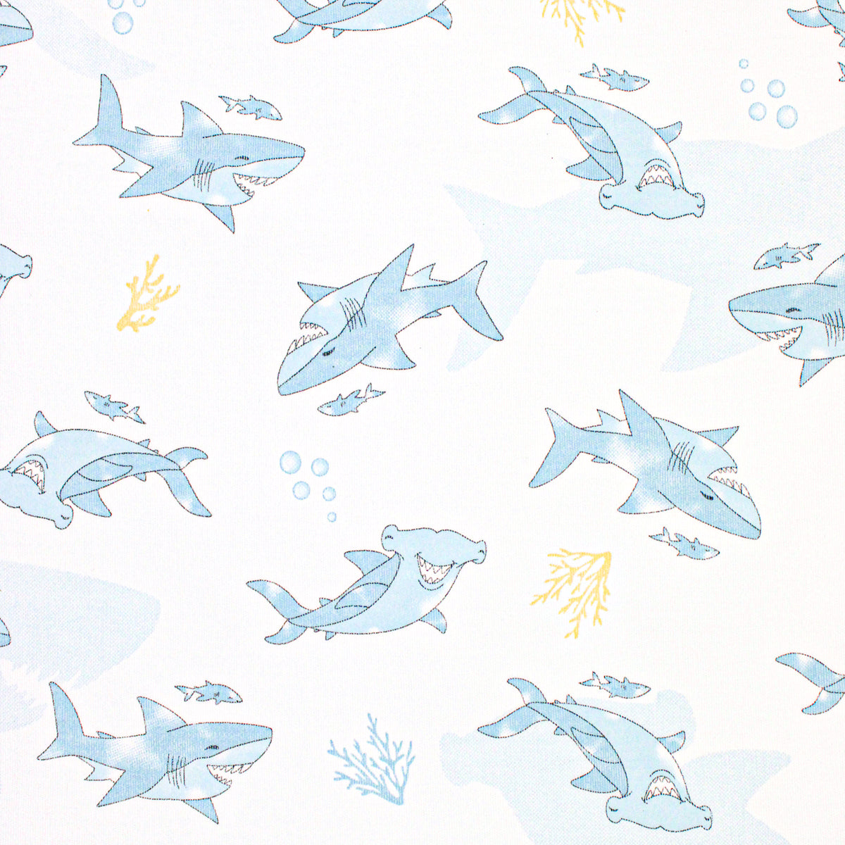 Friendly Sharks printed Blanket | Baby Boy