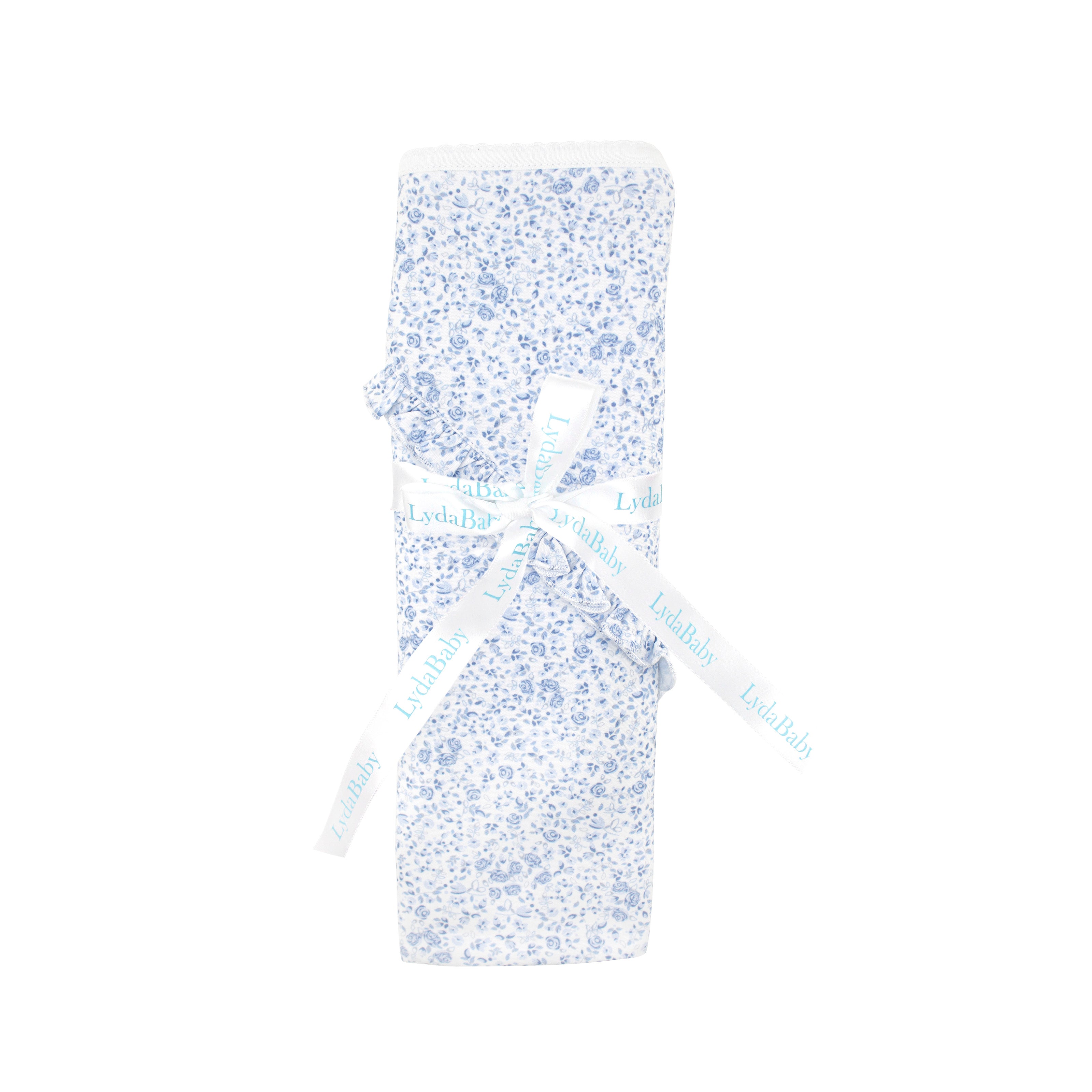 Blue Roses Printed Blanket |  Baby Girl