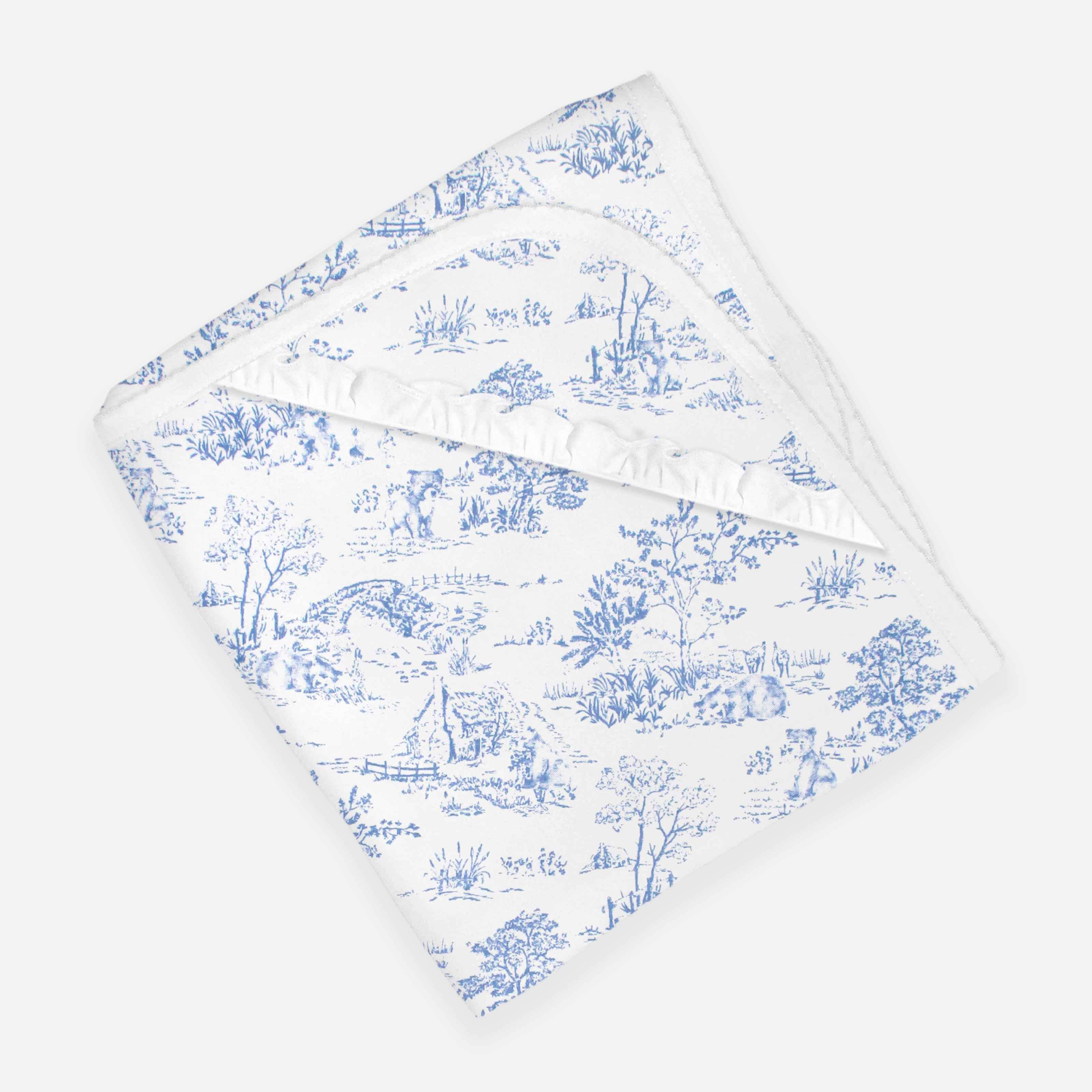 Toile de Jouy Printed Blanket | Baby Boy