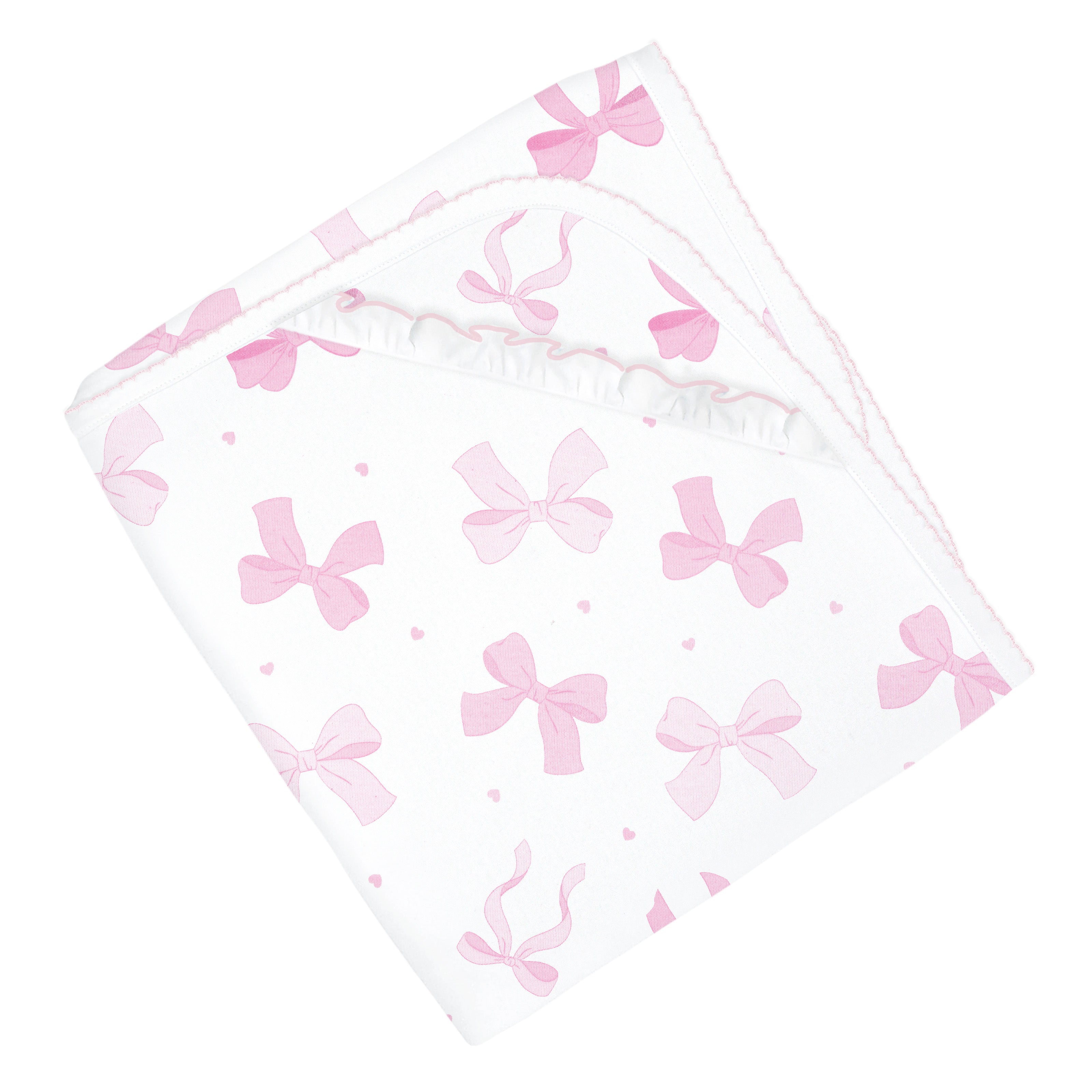 Lovely Bows Printed Blanket | Baby Girl