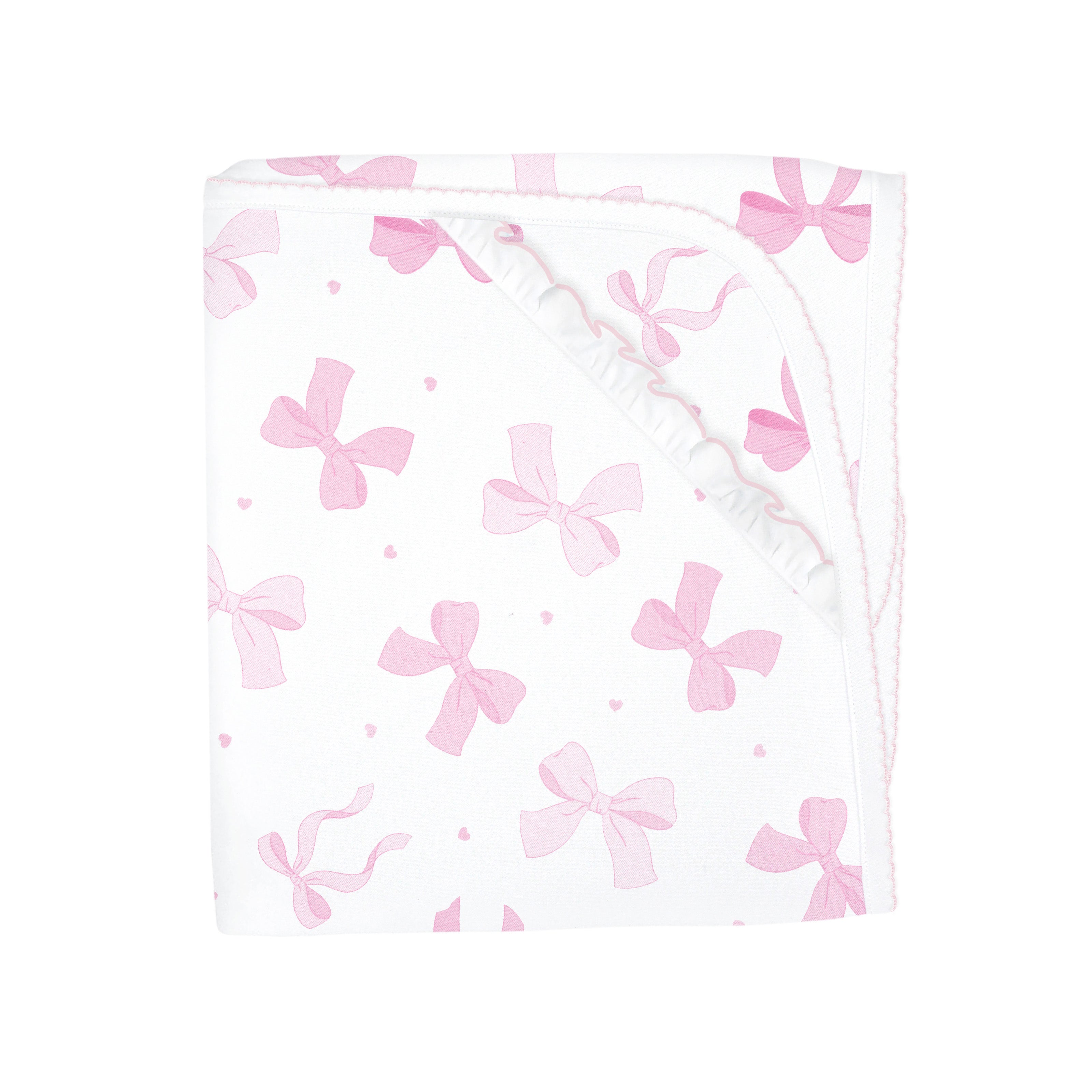 Lovely Bows Printed Blanket | Baby Girl