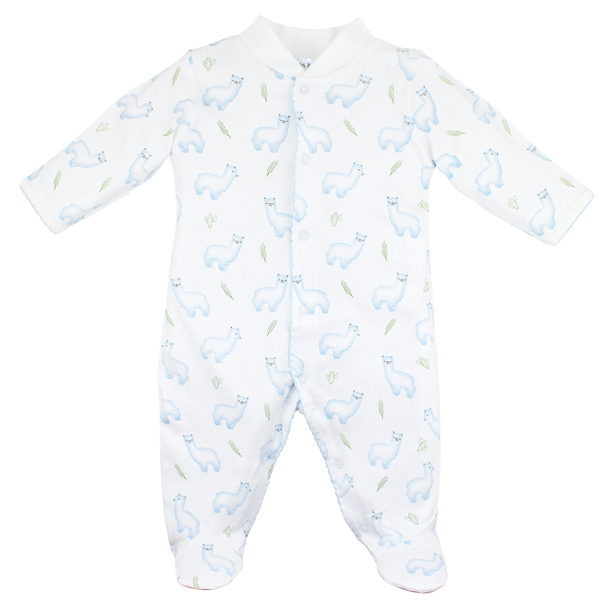 Peaceful Llama Printed Footie | Baby Boy