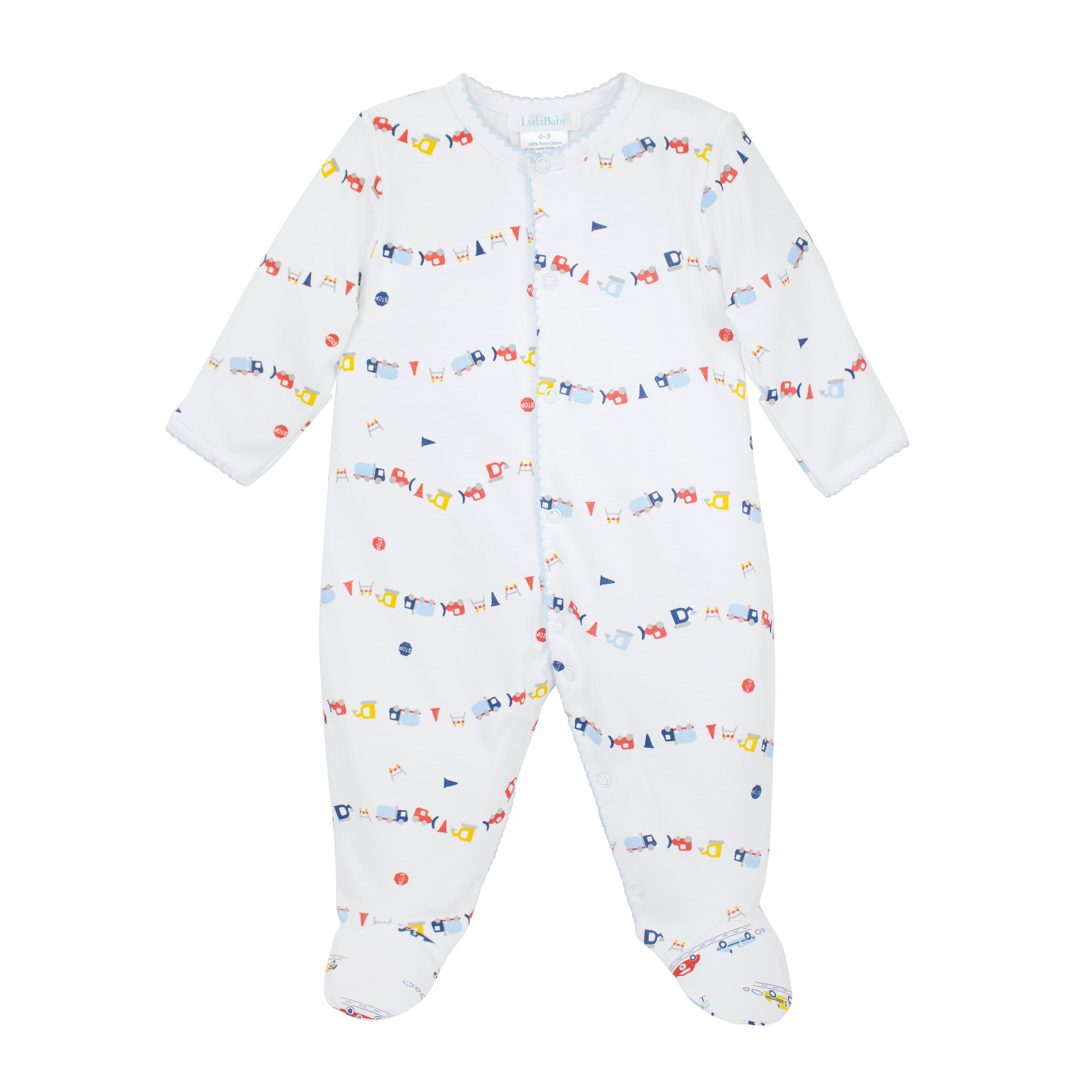 Cars Printed Footie | Baby Boy