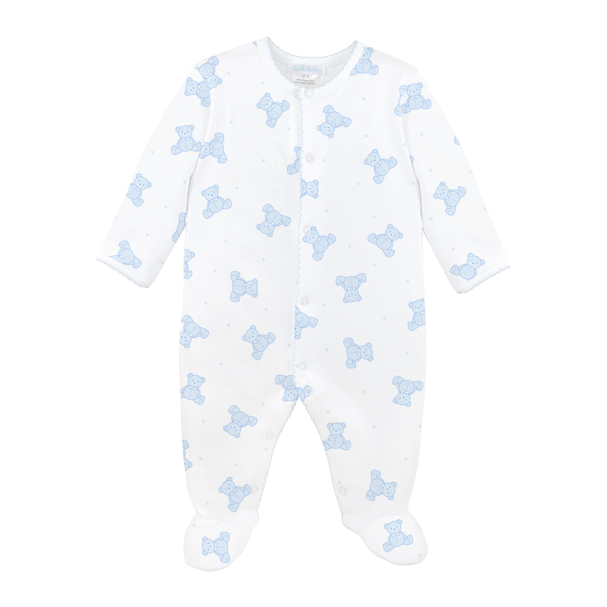 Teddy Bear Printed Footie | Baby Boy