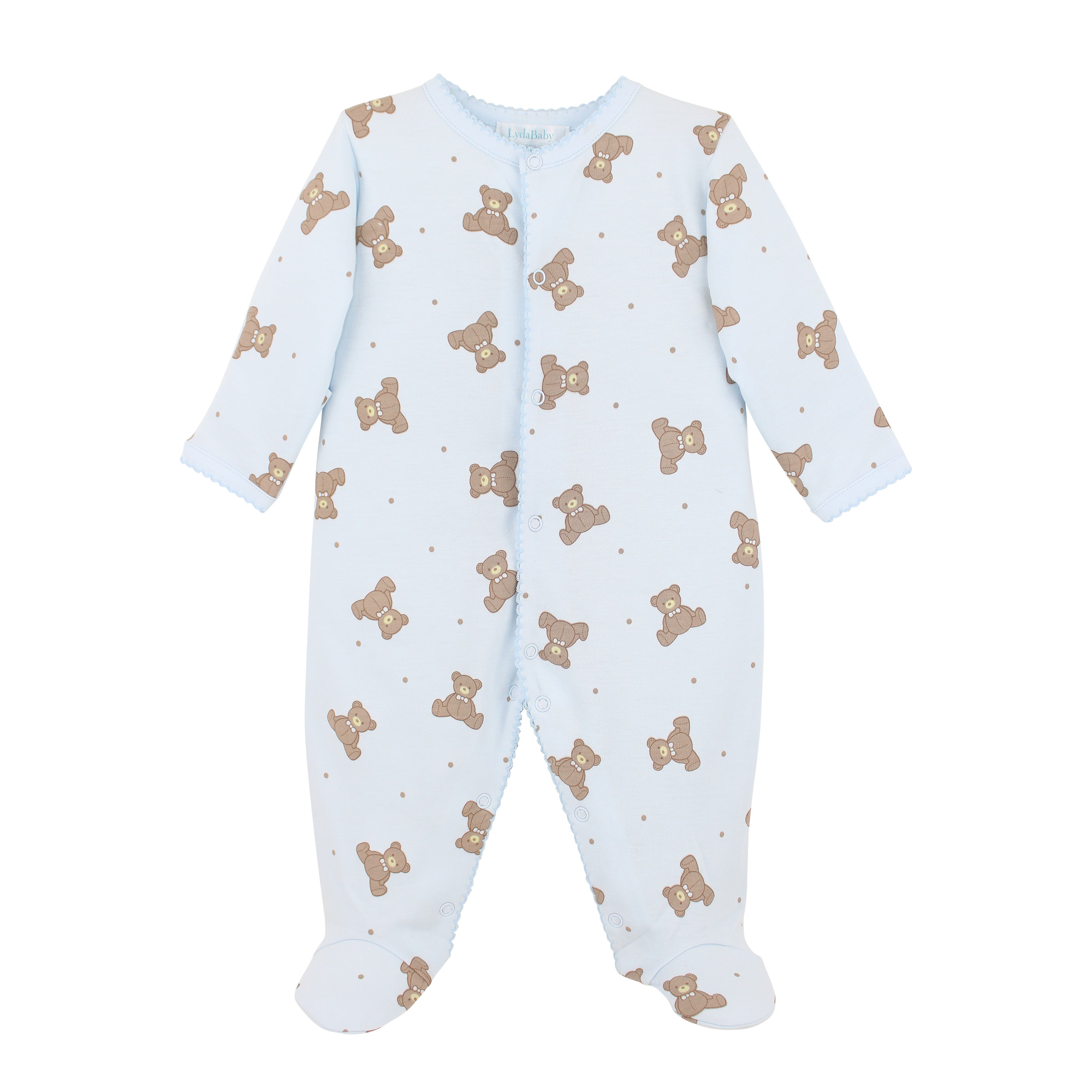 Teddy Bear Printed Footie | Baby Boy