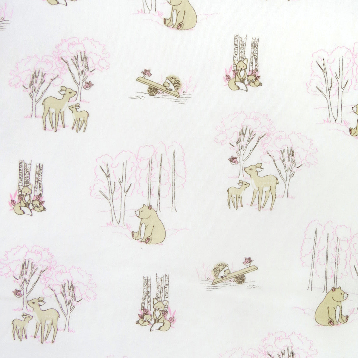 Forest Friends Printed Footie | Baby Girl