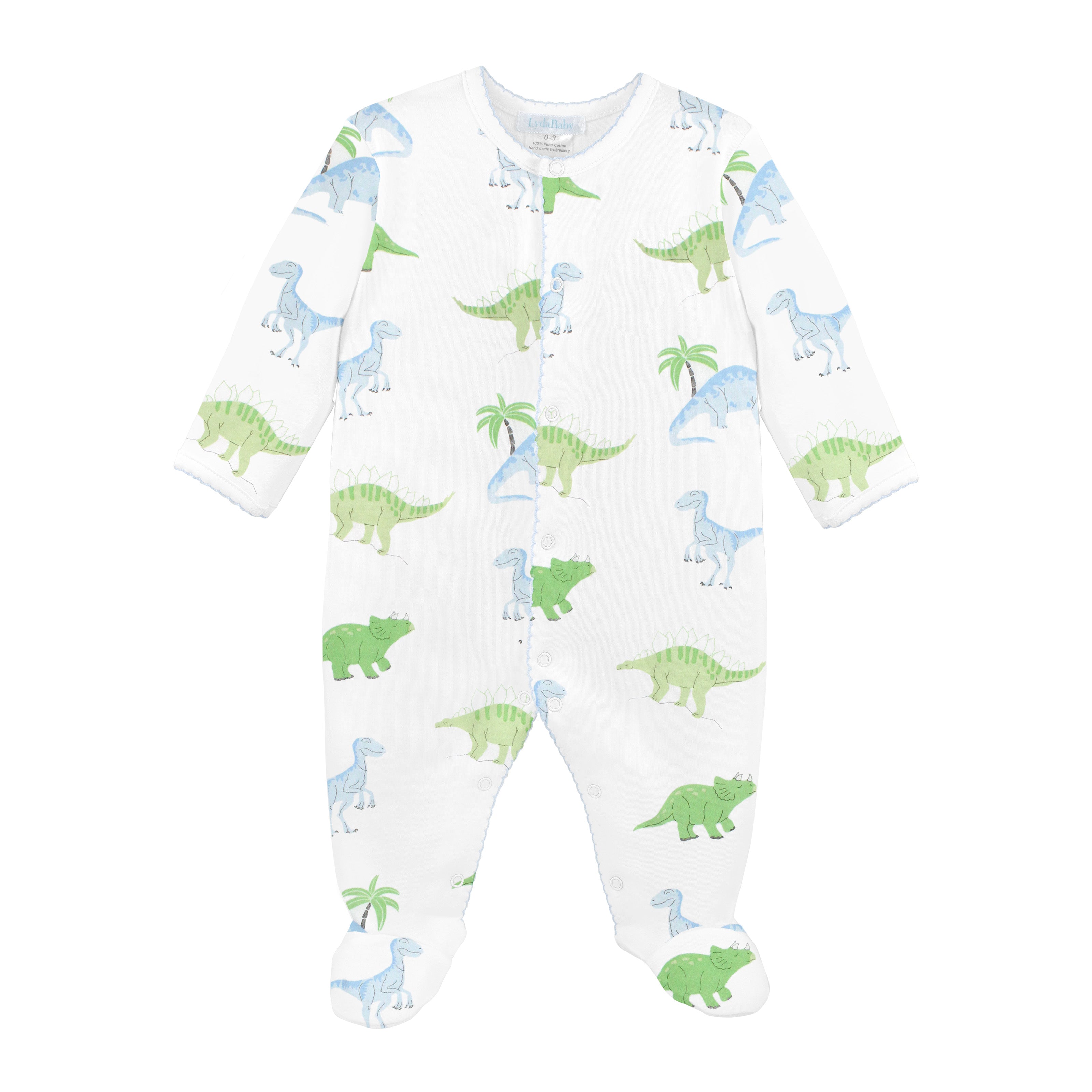 Friendly Dinos Printed Footie | Baby Boy