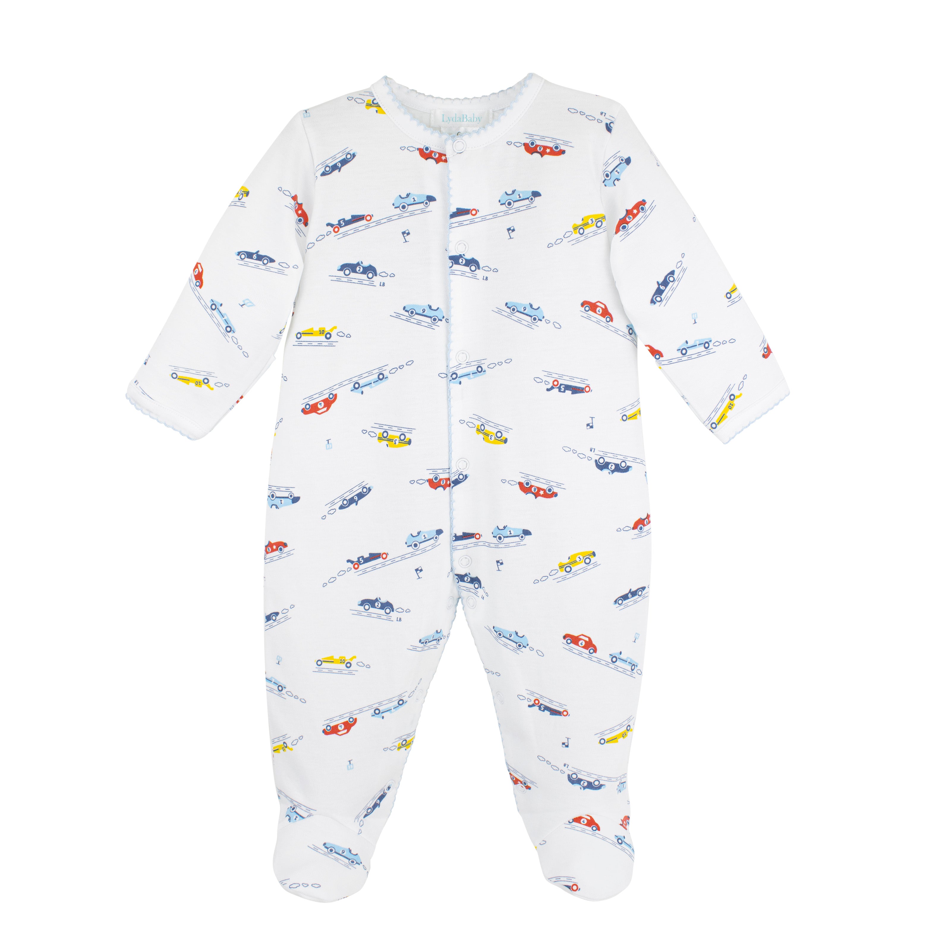 Racers Printed Footie | Baby Boy