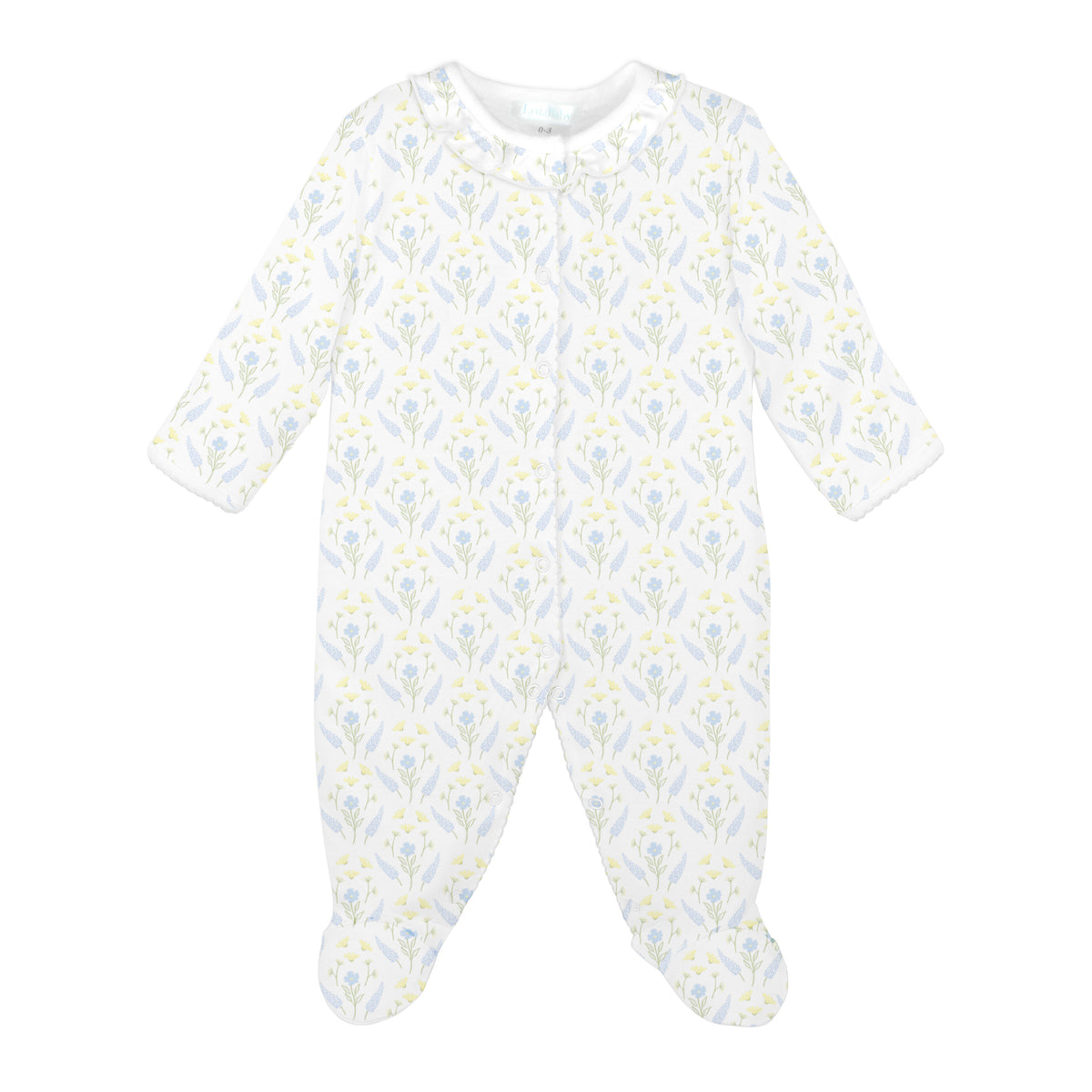 Serene Floral Printed Footie | Baby Girl