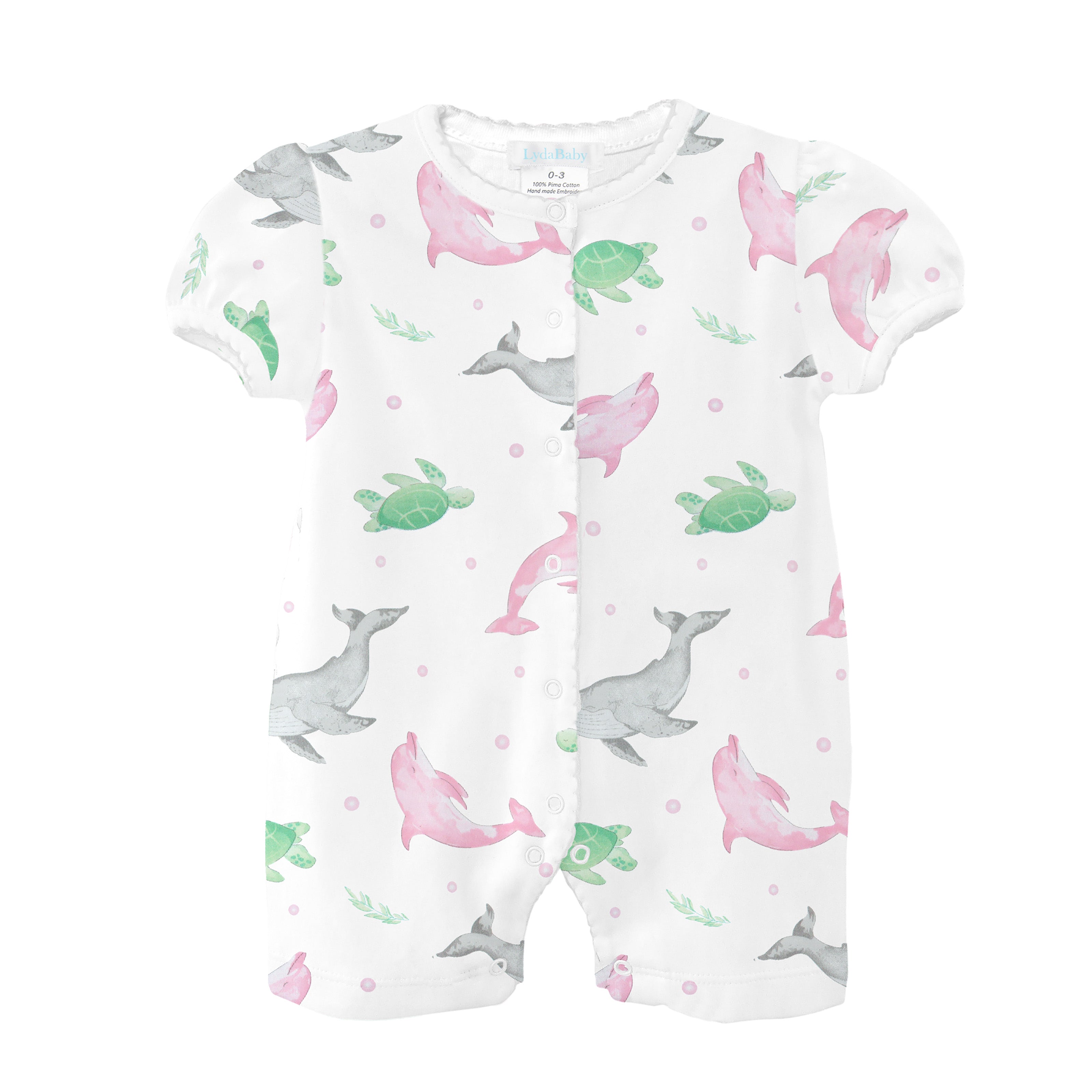Ocean Friends Printed Romper | Baby Girl